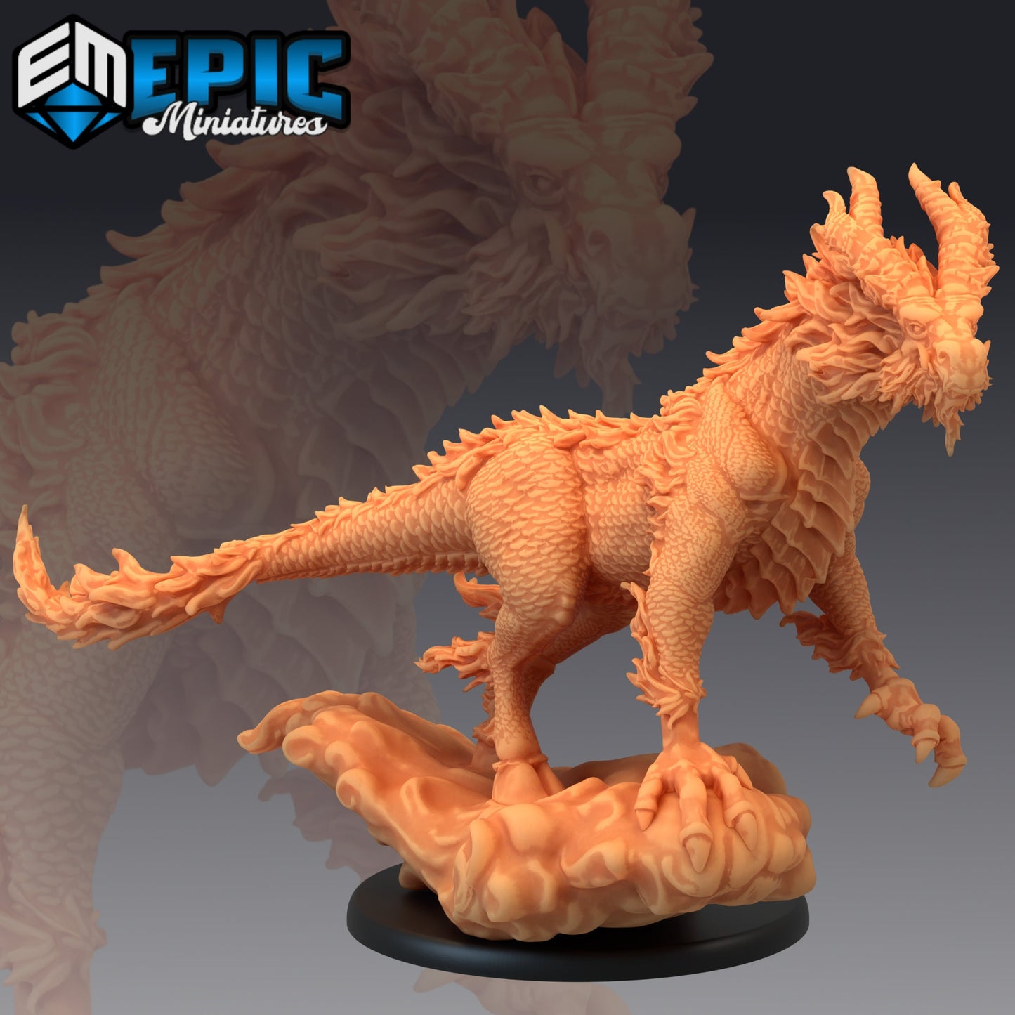 Kilin - White Dragon Horse (4 Variants) - Epic Miniatures