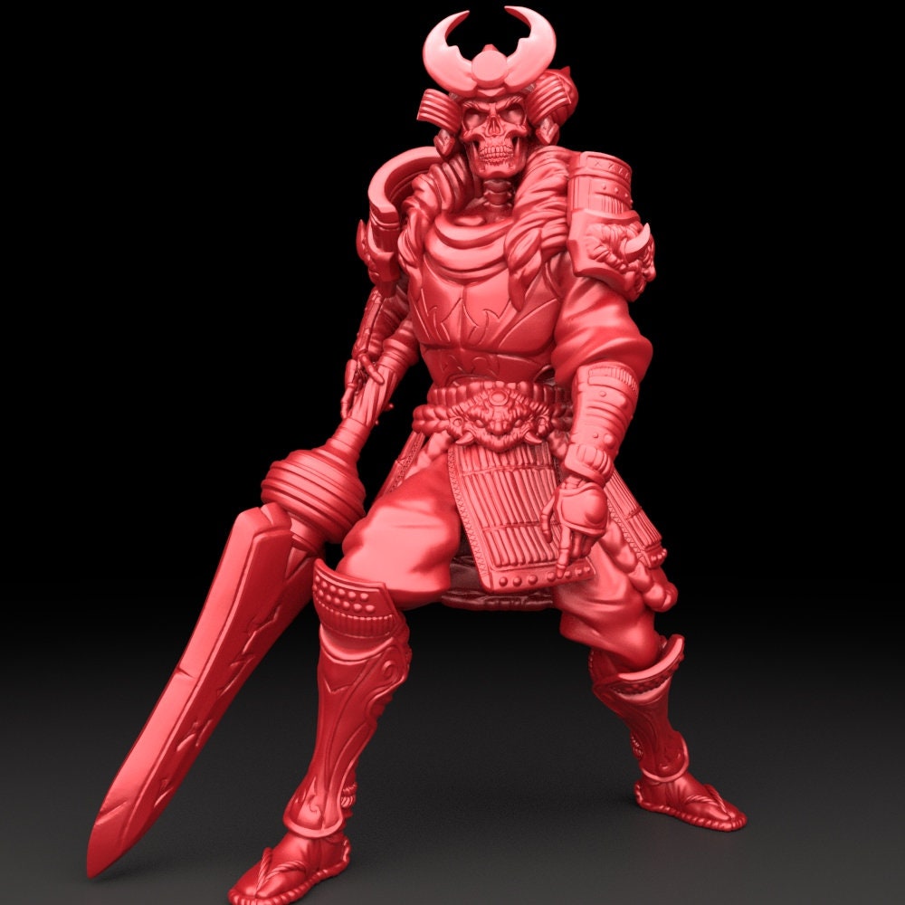 Skeleton Samurai (3 Poses Available) - Brayan Nafarrate