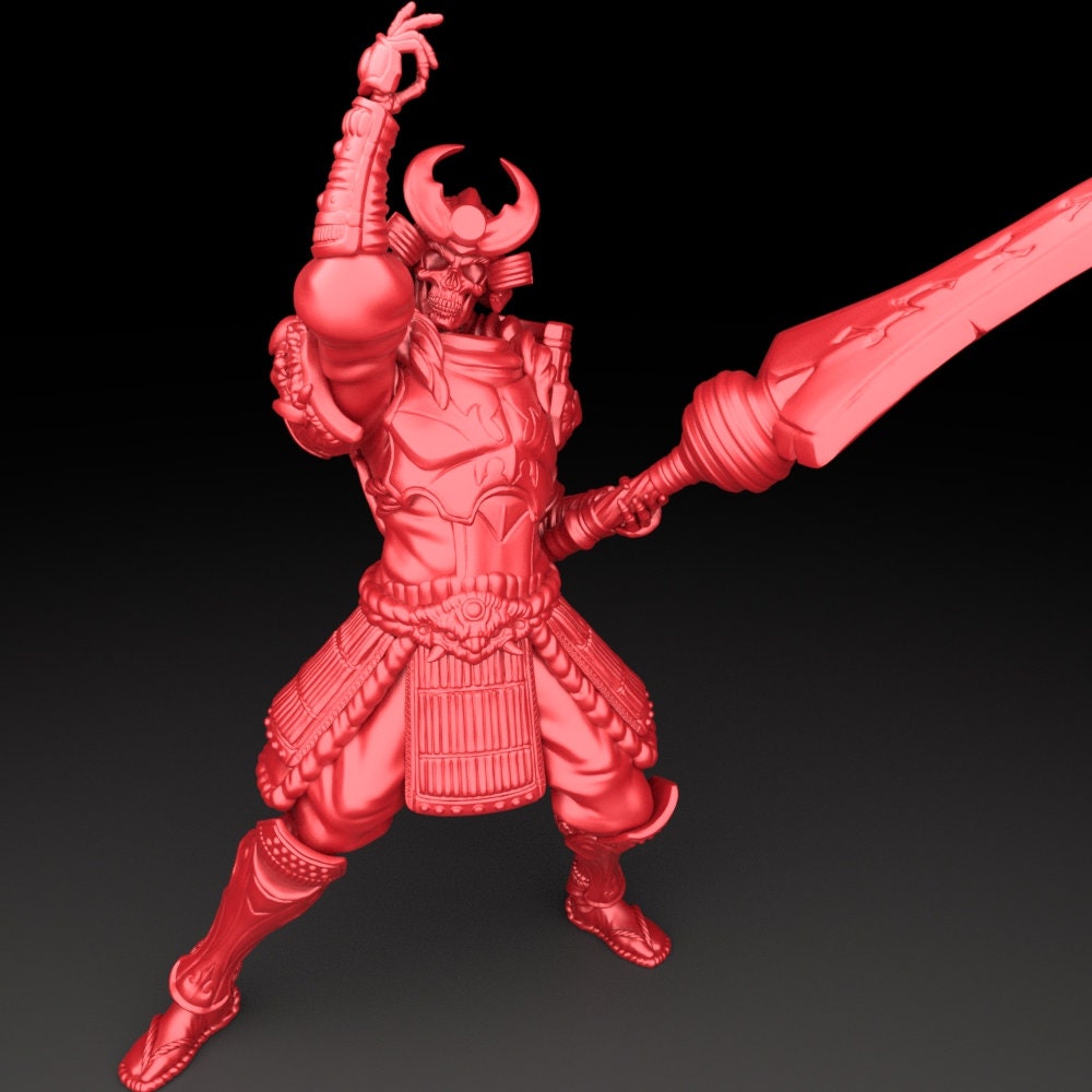 Skeleton Samurai (3 Poses Available) - Brayan Nafarrate