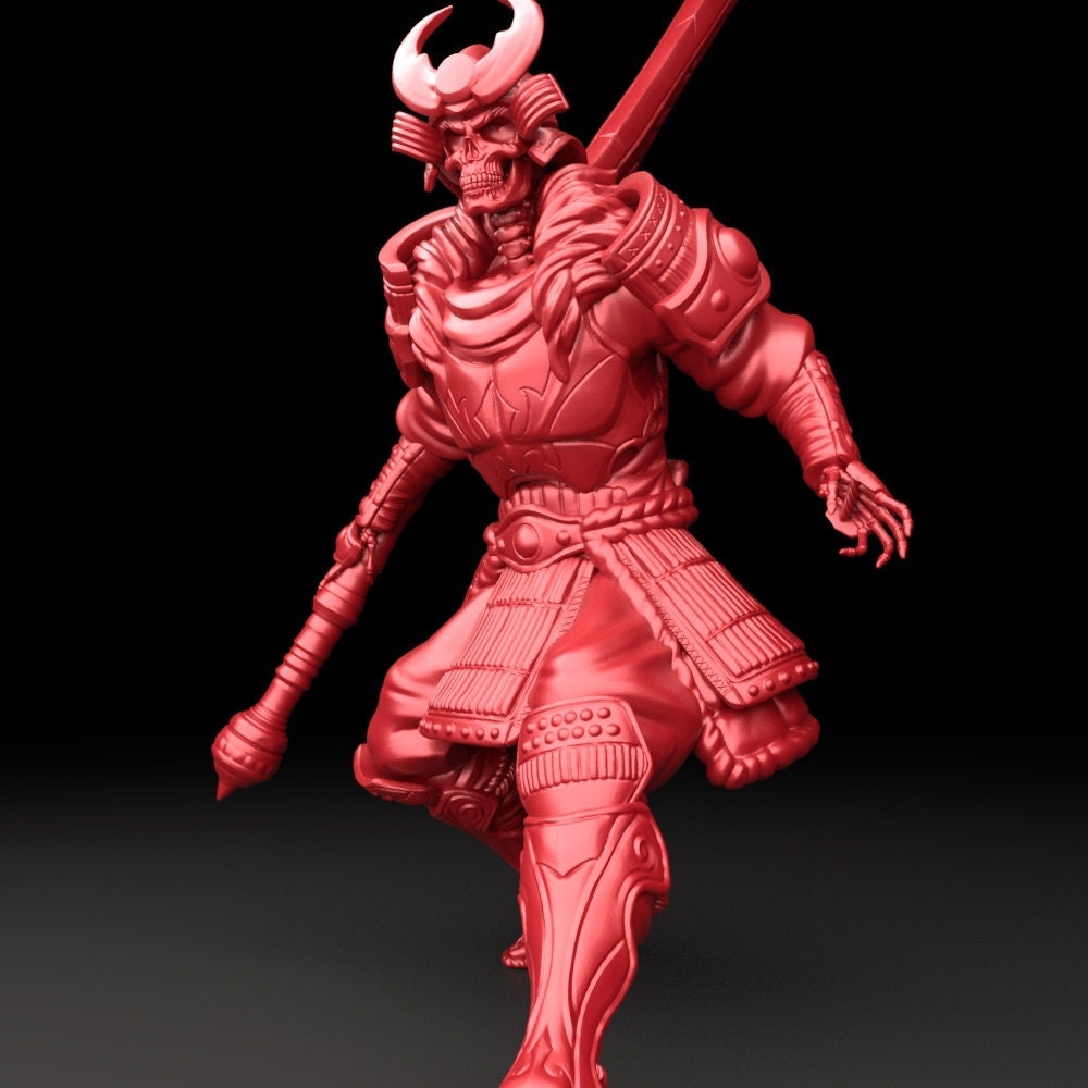 Skeleton Samurai (3 Poses Available) - Brayan Nafarrate