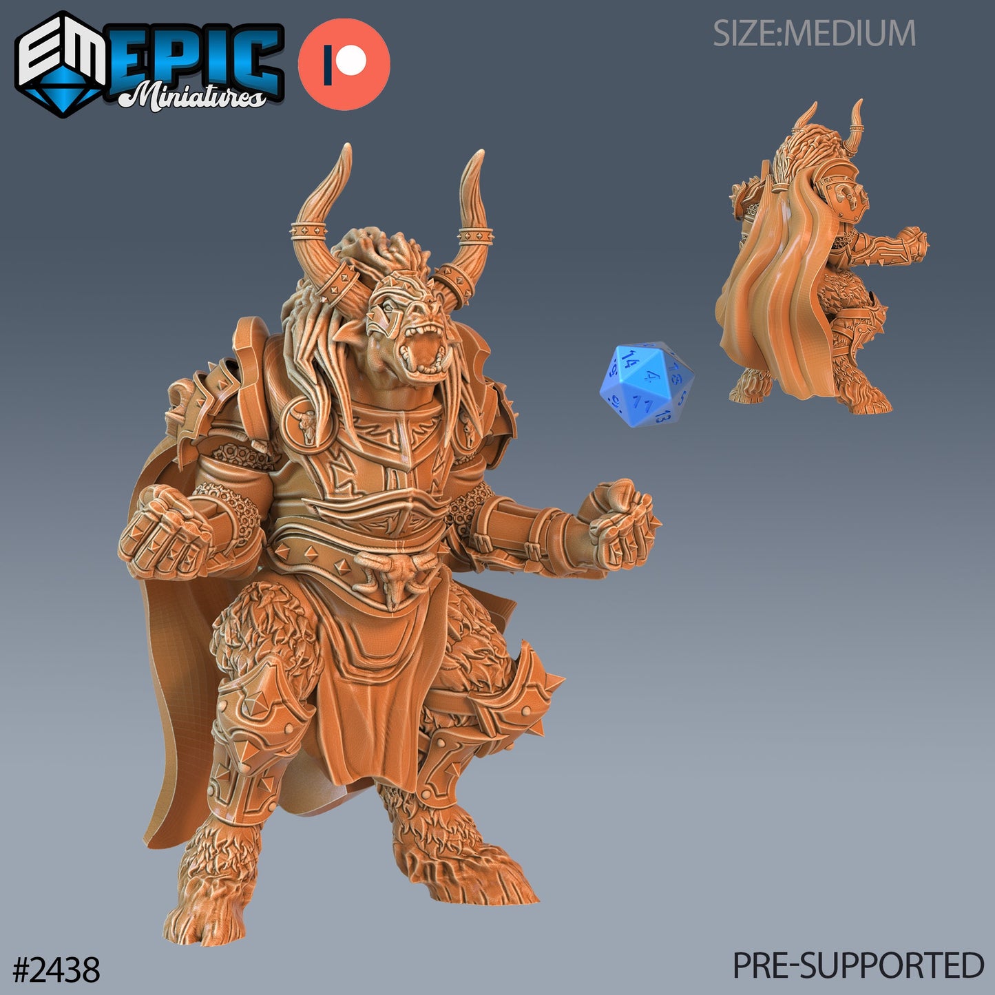 Woolly Minotaur (3 Variants Available) - Epic Miniatures