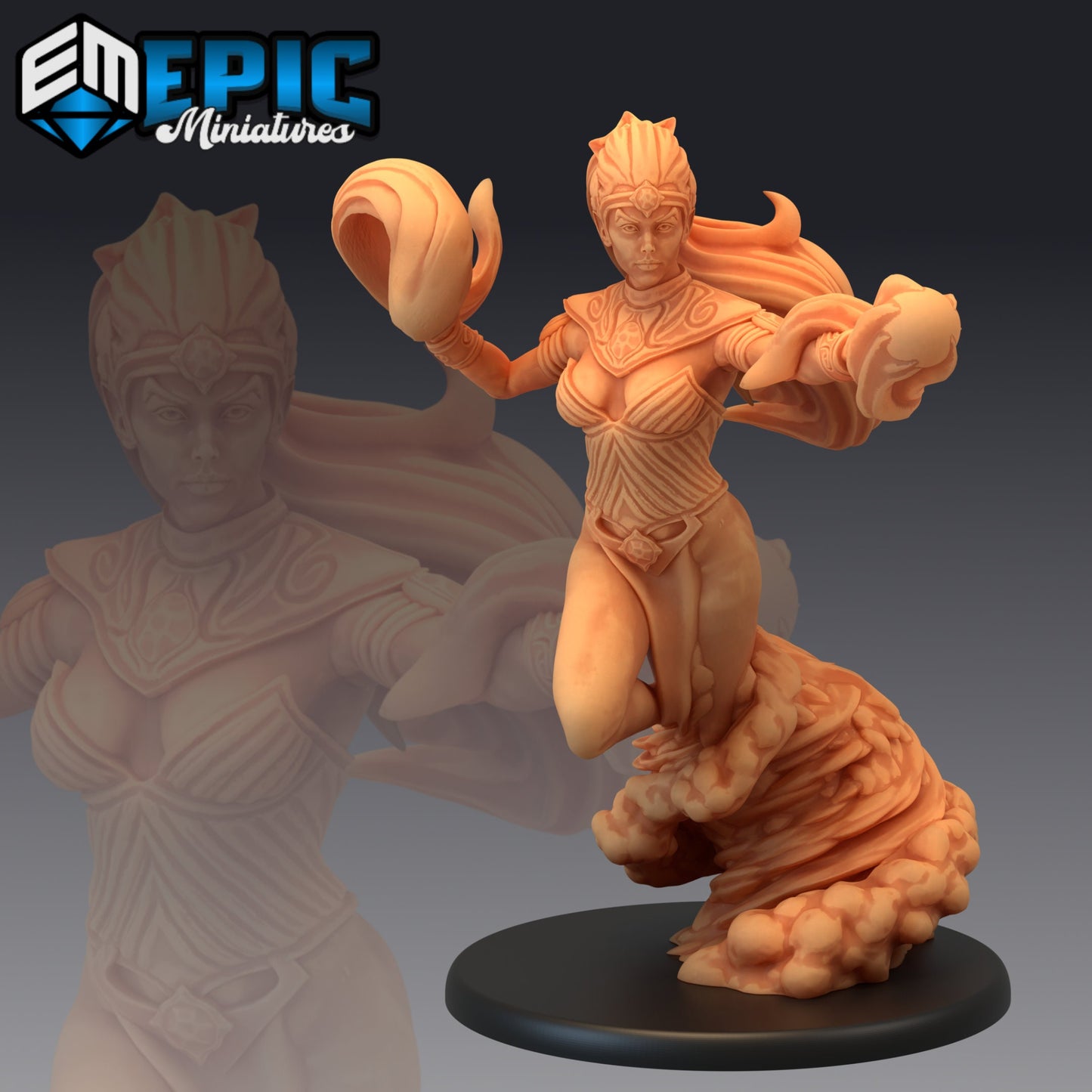 Djinni Female (4 Variants Available) - Epic Miniatures