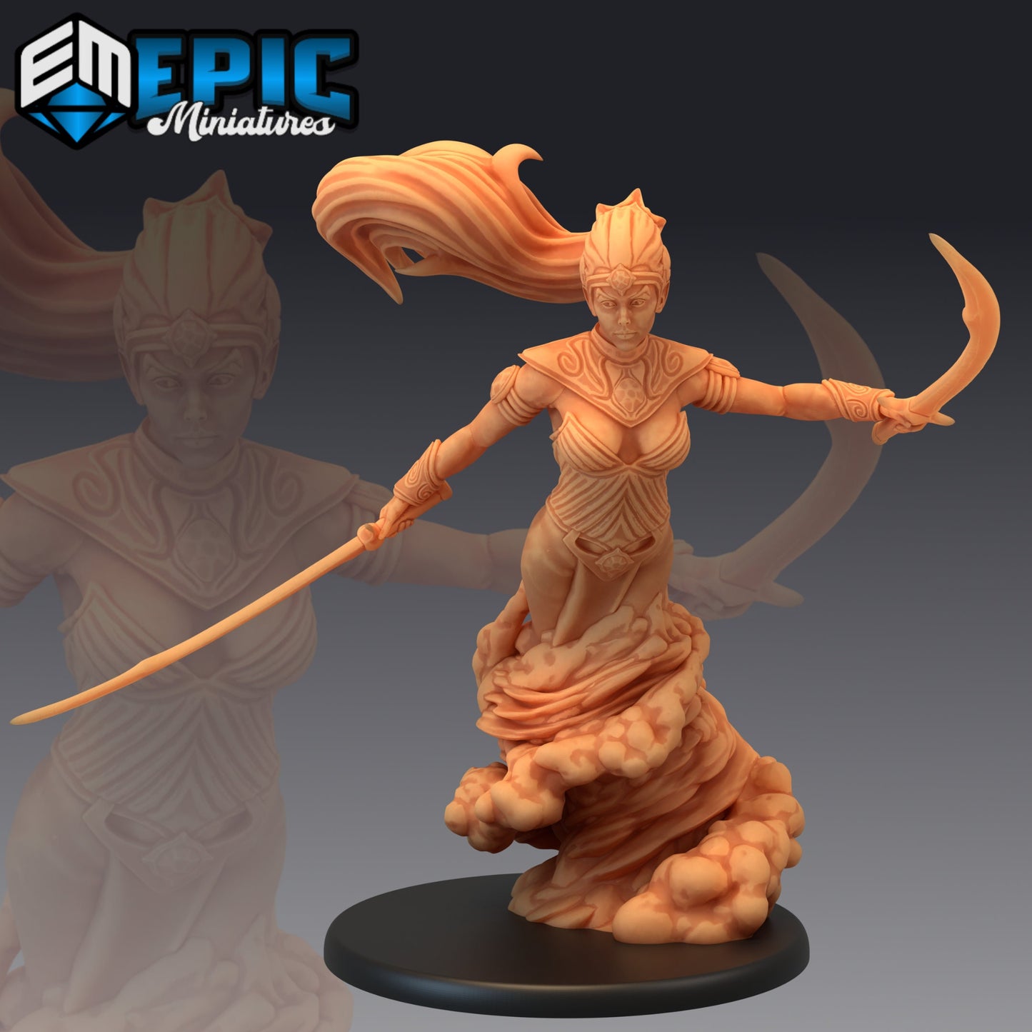 Djinni Female (4 Variants Available) - Epic Miniatures
