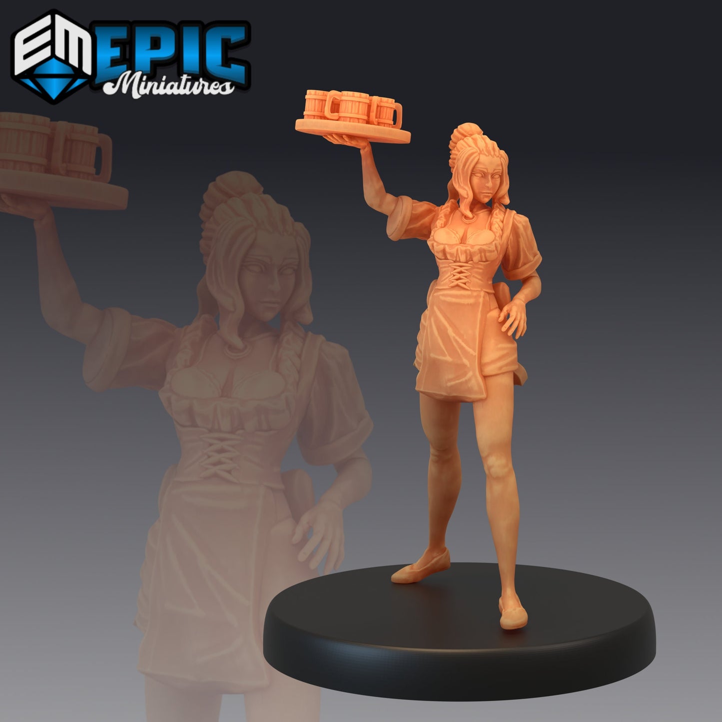 Tavern Waitress (3 Variants) - Epic Miniatures