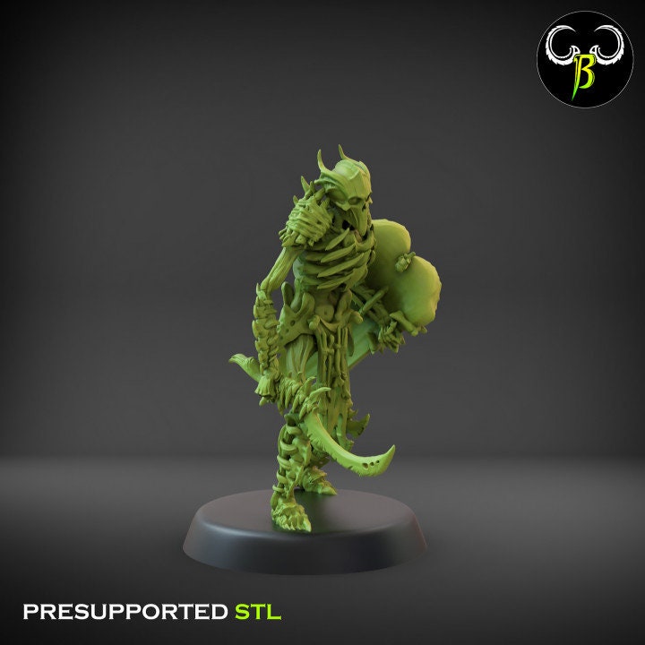 Bone Guard Shield Set 1 (6 Variants Available) - Clay Beast Creations