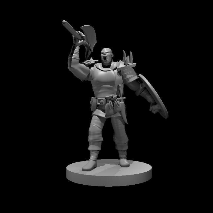 Half-Orc Barbarian (6 Variants Available) - MZ4250