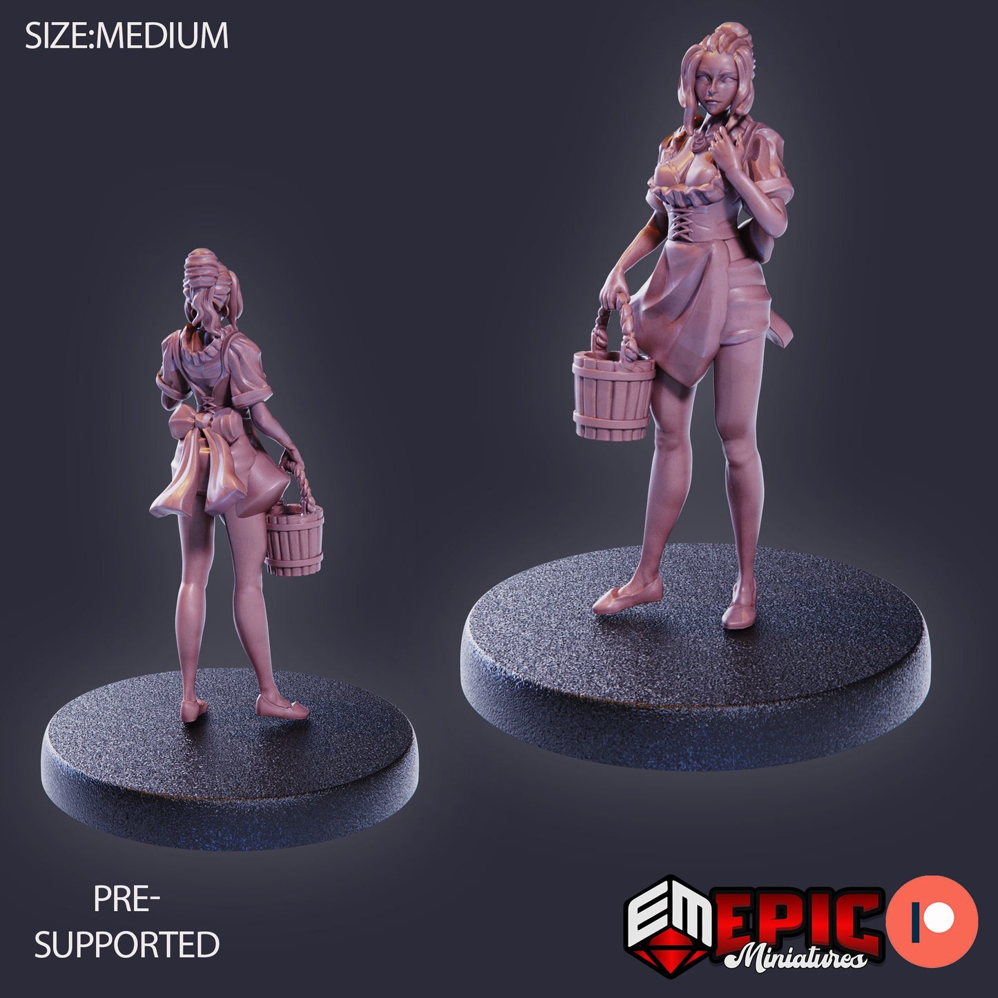 Tavern Waitress (3 Variants) - Epic Miniatures