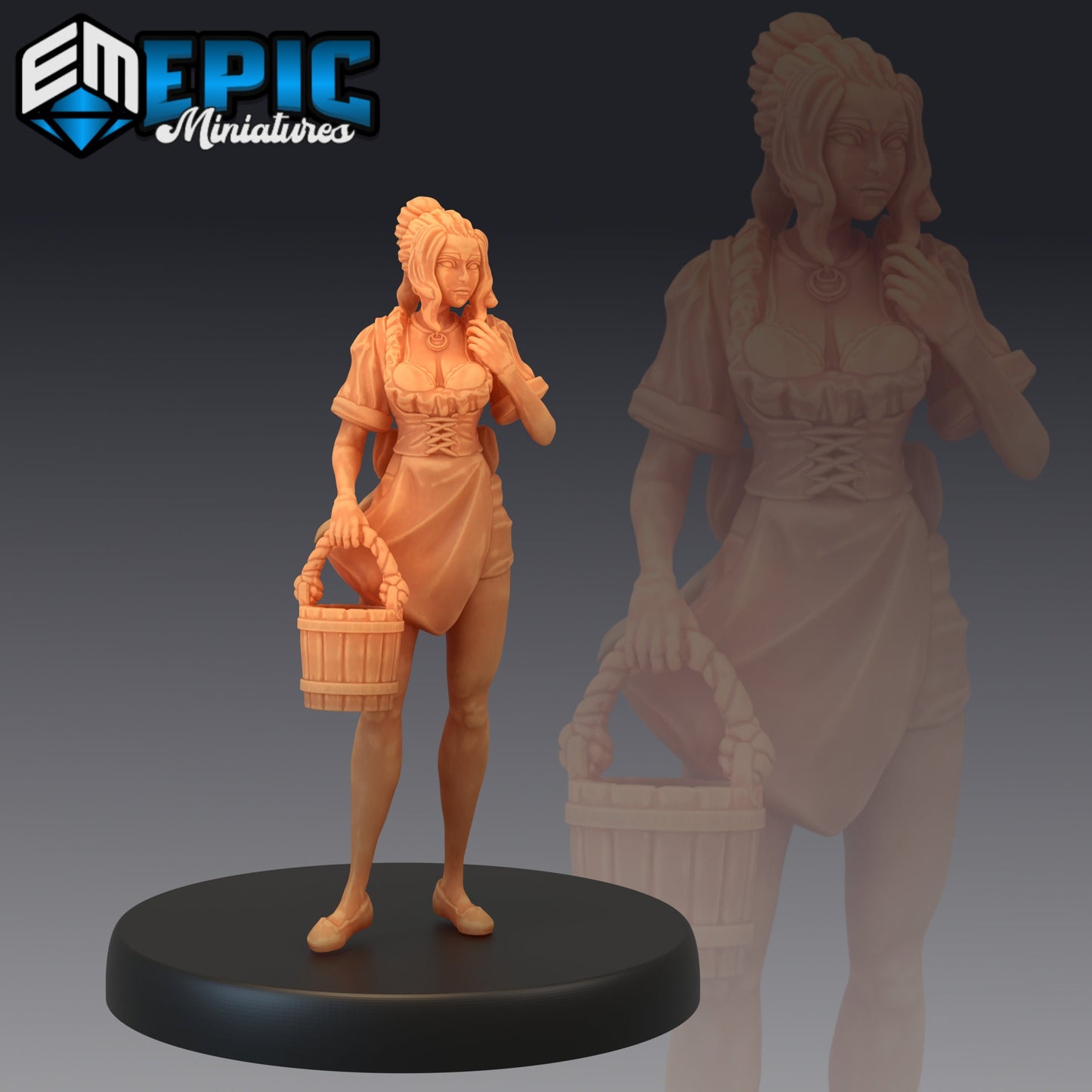 Tavern Waitress (3 Variants) - Epic Miniatures