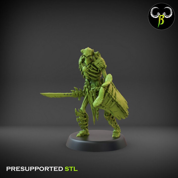 Bone Guard Shield Set 1 (6 Variants Available) - Clay Beast Creations