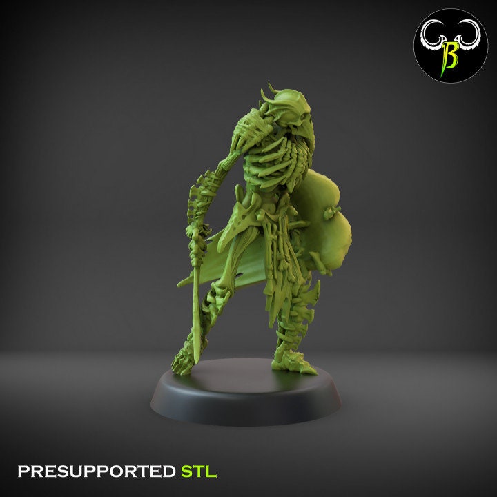 Bone Guard Shield Set 2 (6 Variants Available) - Clay Beast Creations
