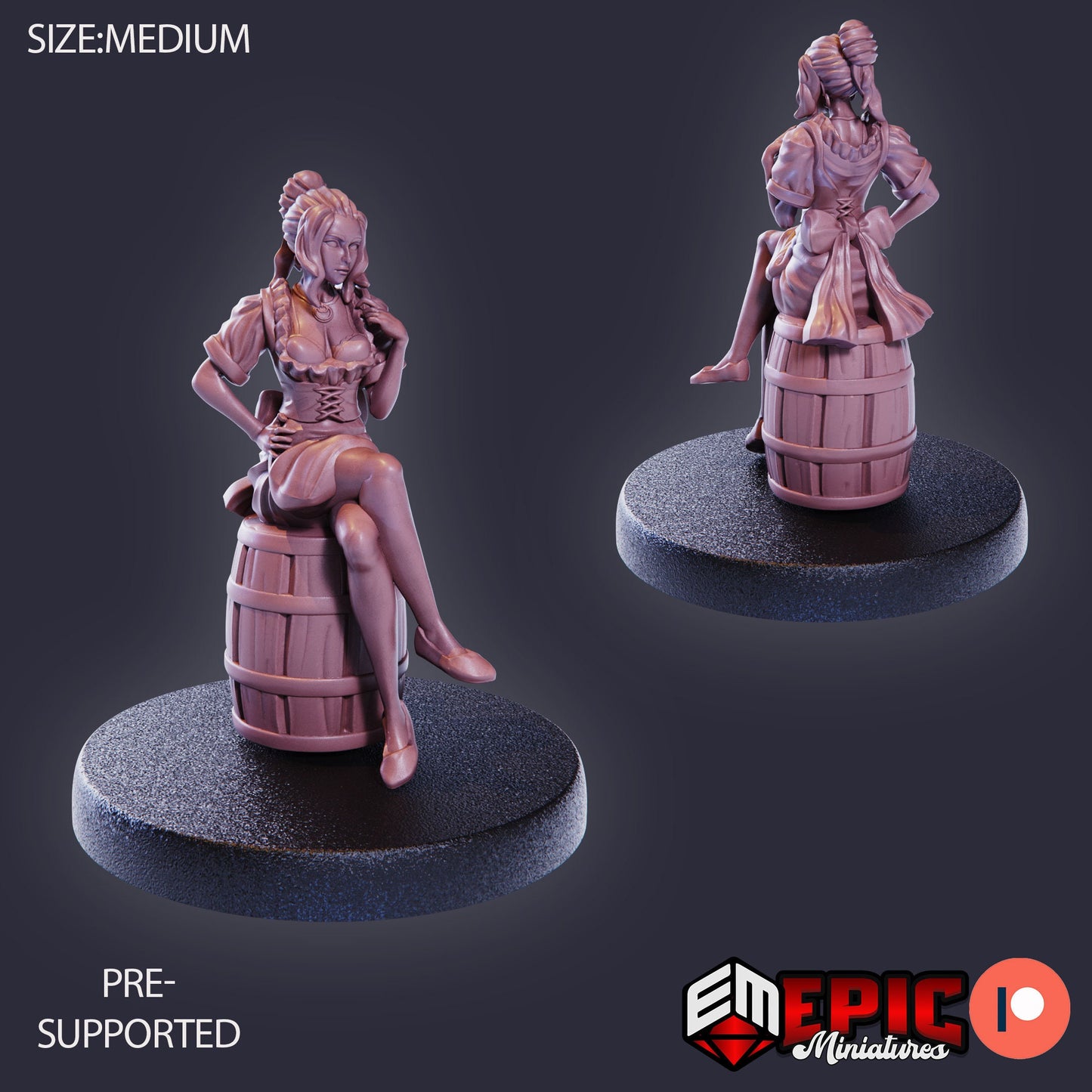 Tavern Waitress (3 Variants) - Epic Miniatures