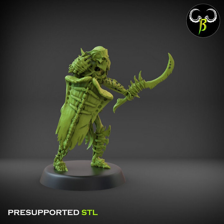 Bone Guard Shield Set 1 (6 Variants Available) - Clay Beast Creations