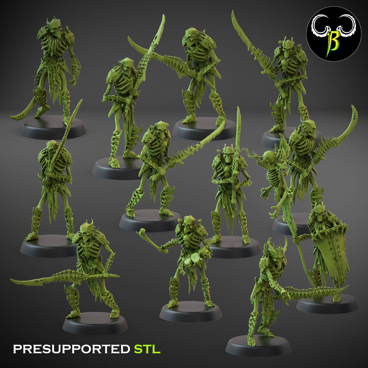 Bone Guard Heavy Set 1 (6 Variants Available) - Clay Beast Creations