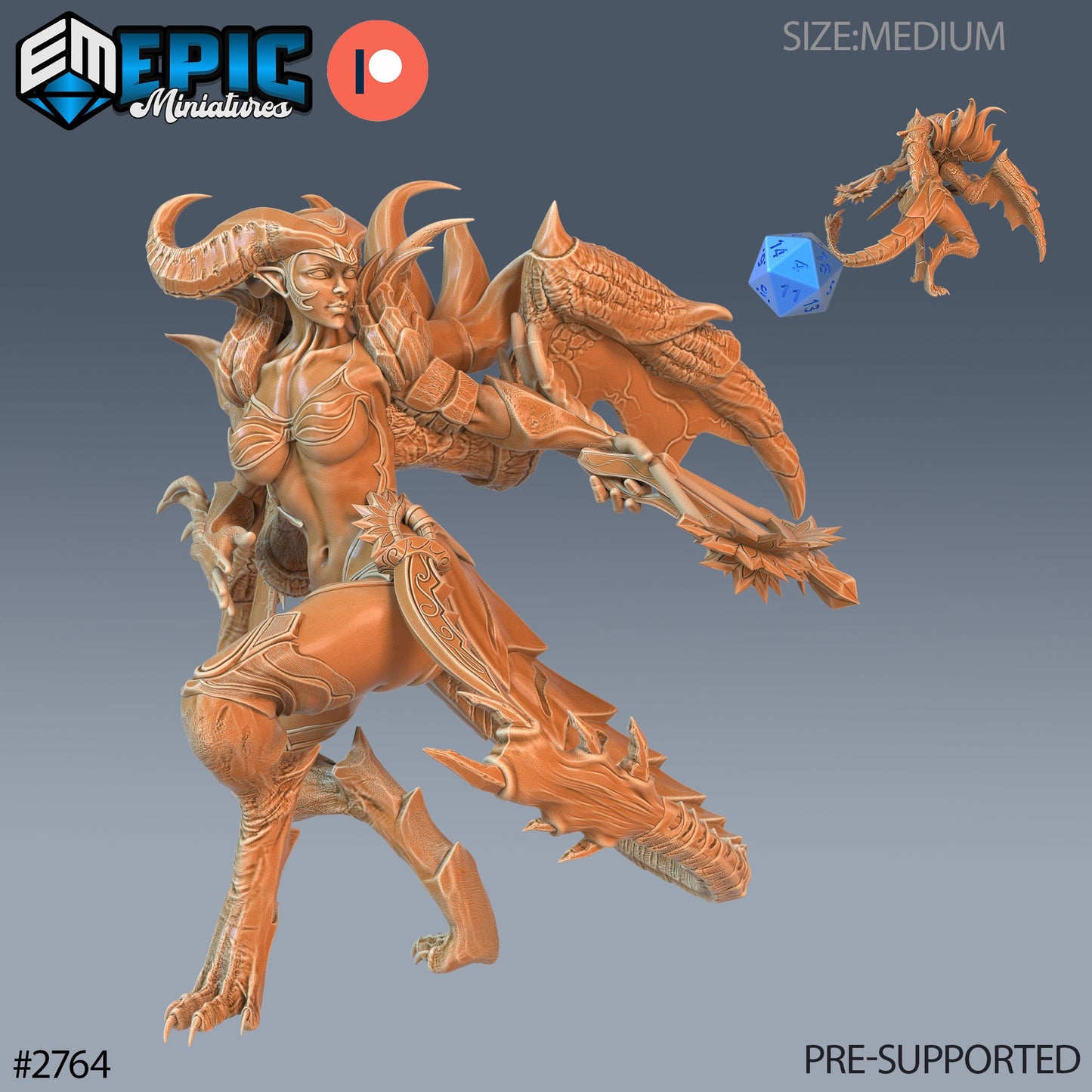 Succubus Empress (3 Variants Available) - Epic Miniatures