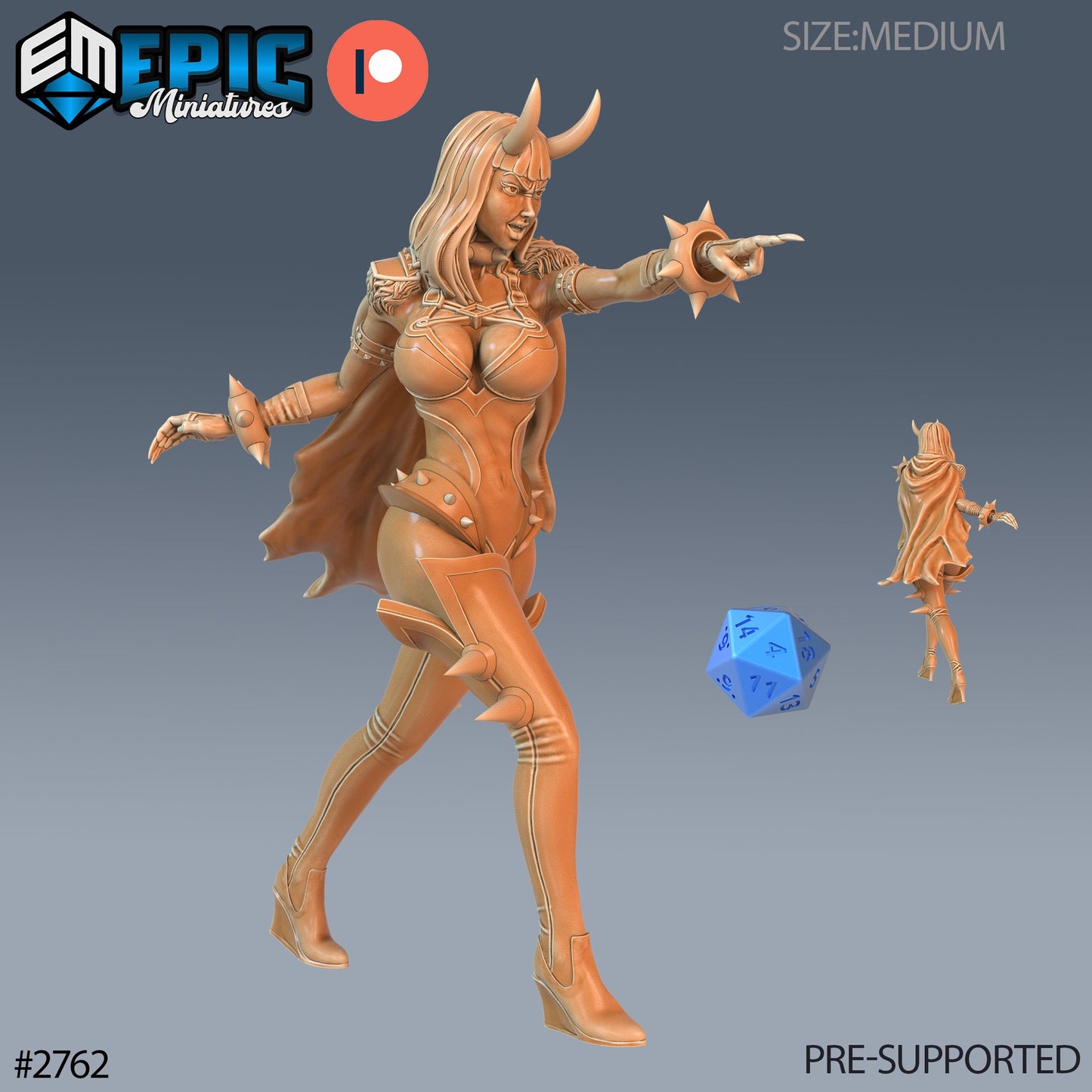 Wingless Lower Succubus (3 Variants Available) - Epic Miniatures