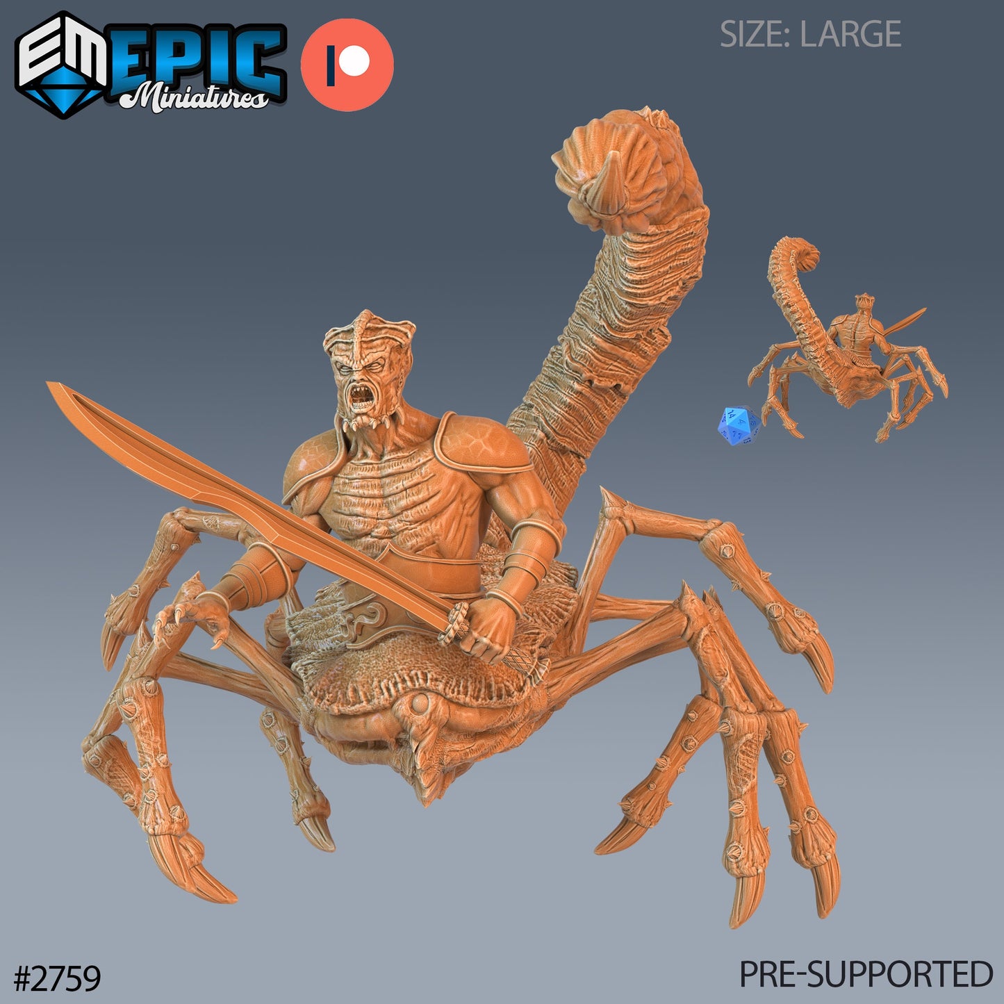 Scorpion Demon (3 Variants Available) - Epic Miniatures