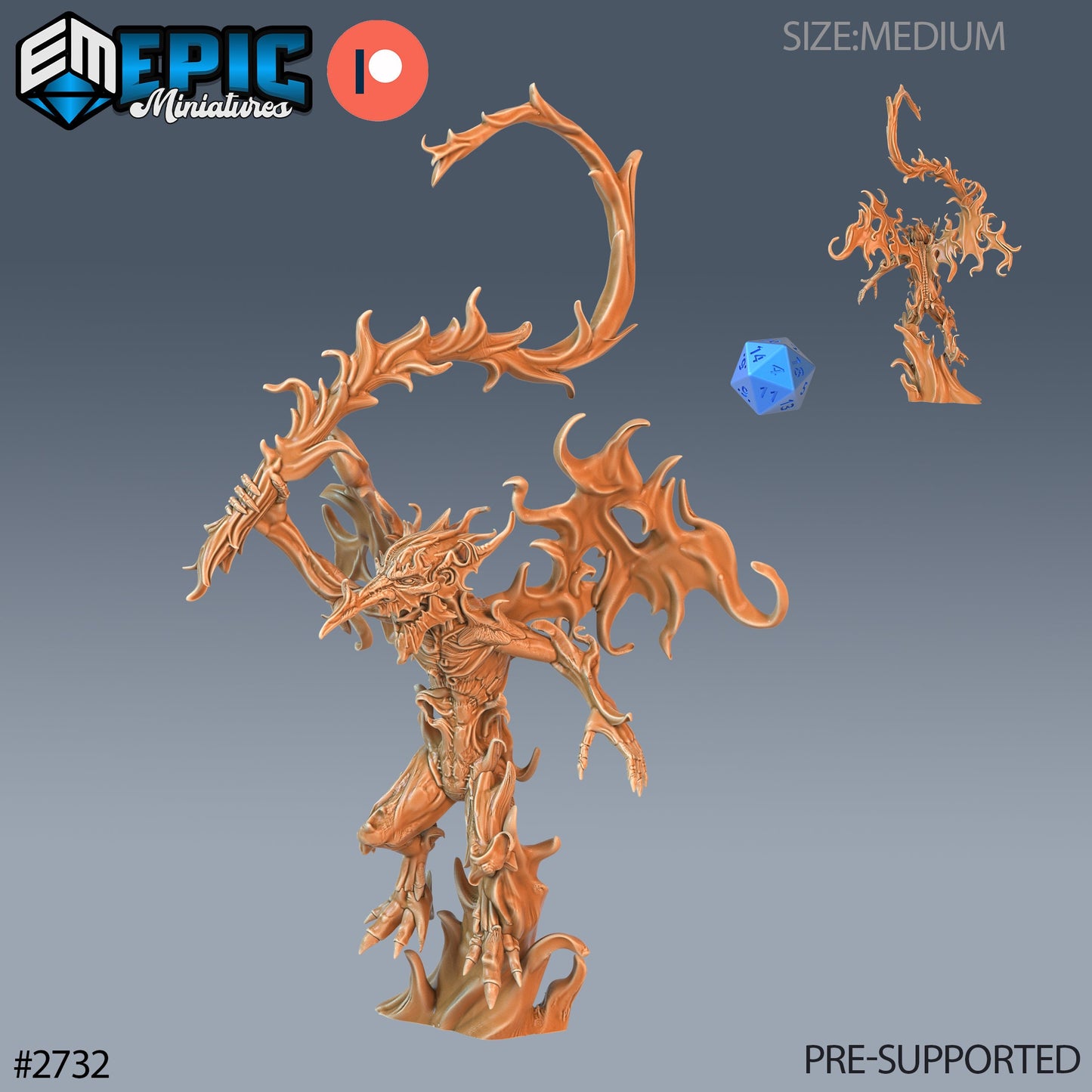 Fire Mephit (2 Variants Available) - Epic Miniatures