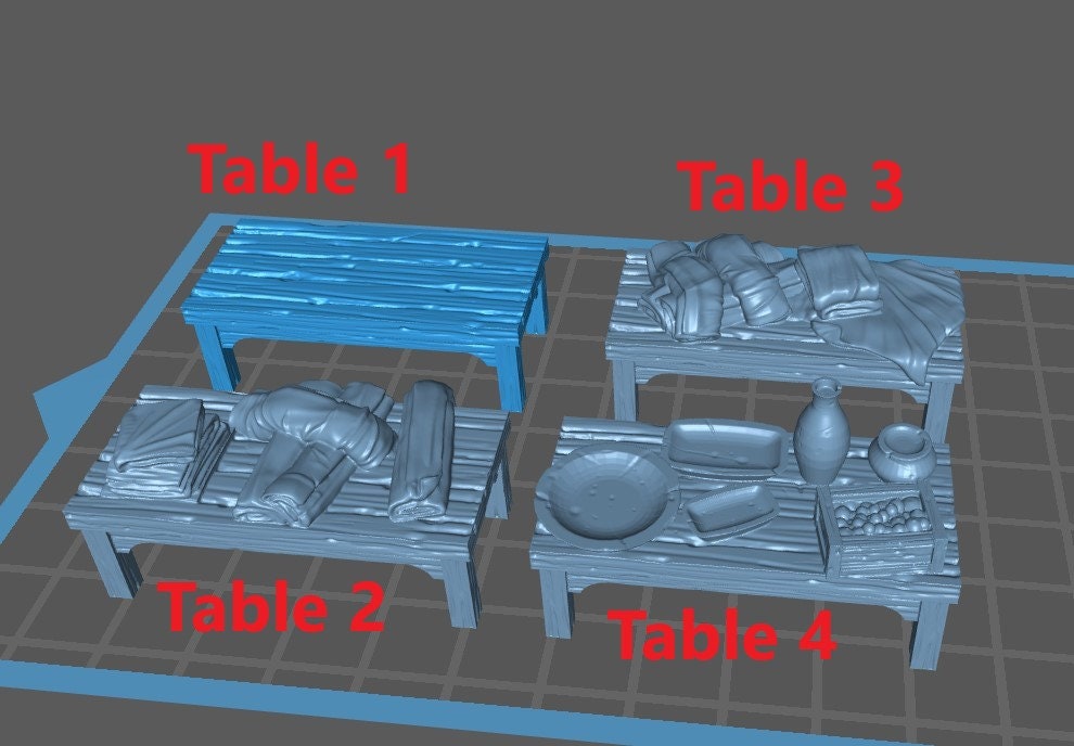 Props for Merchant Shop - Epic Miniatures