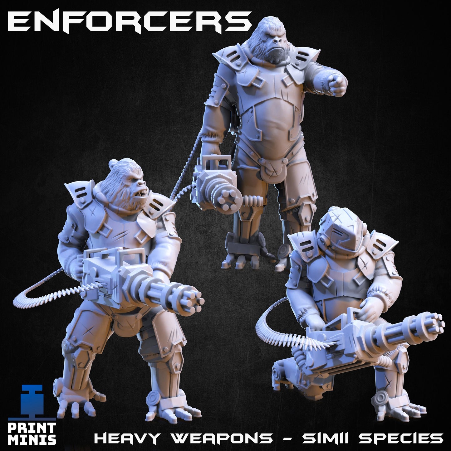 Simii Enforcers (4 Variants Available) - Print Minis