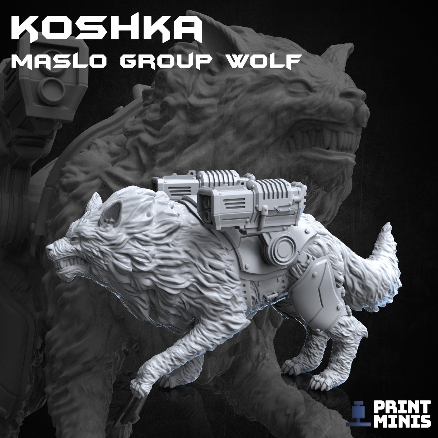 Koshka Wolf - Print Minis
