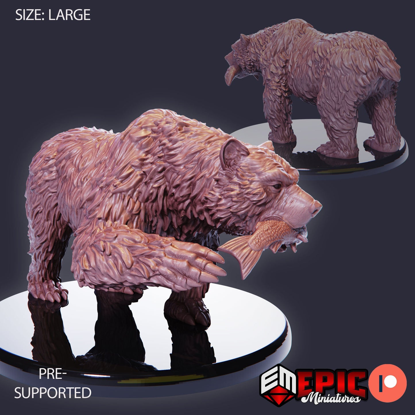 Grizzly Bear (4 Variants Available) - Epic Miniatures