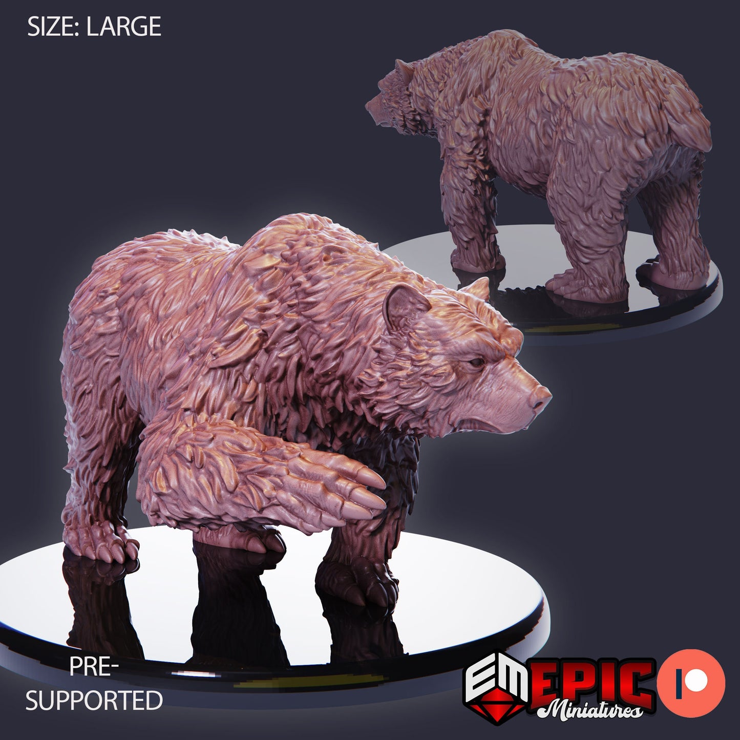 Grizzly Bear (4 Variants Available) - Epic Miniatures