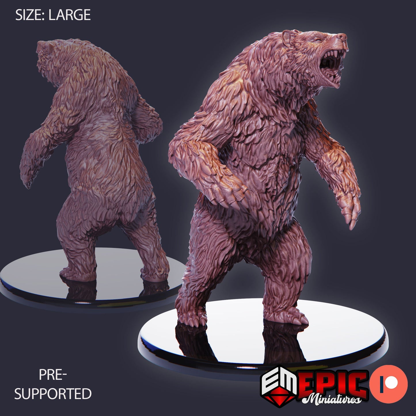 Grizzly Bear (4 Variants Available) - Epic Miniatures