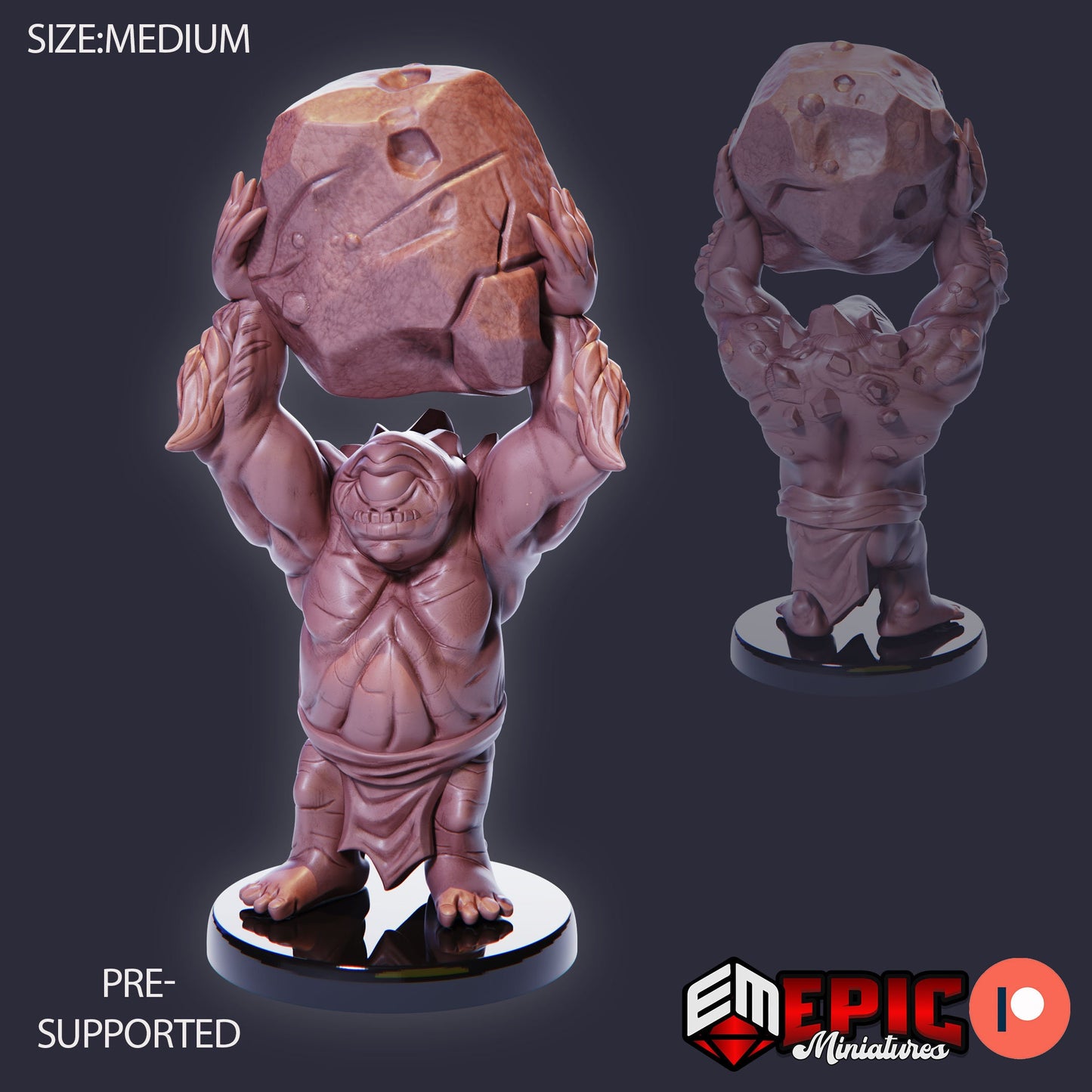 Dwarf Cyclops (3 Variants Available) - Epic Miniatures