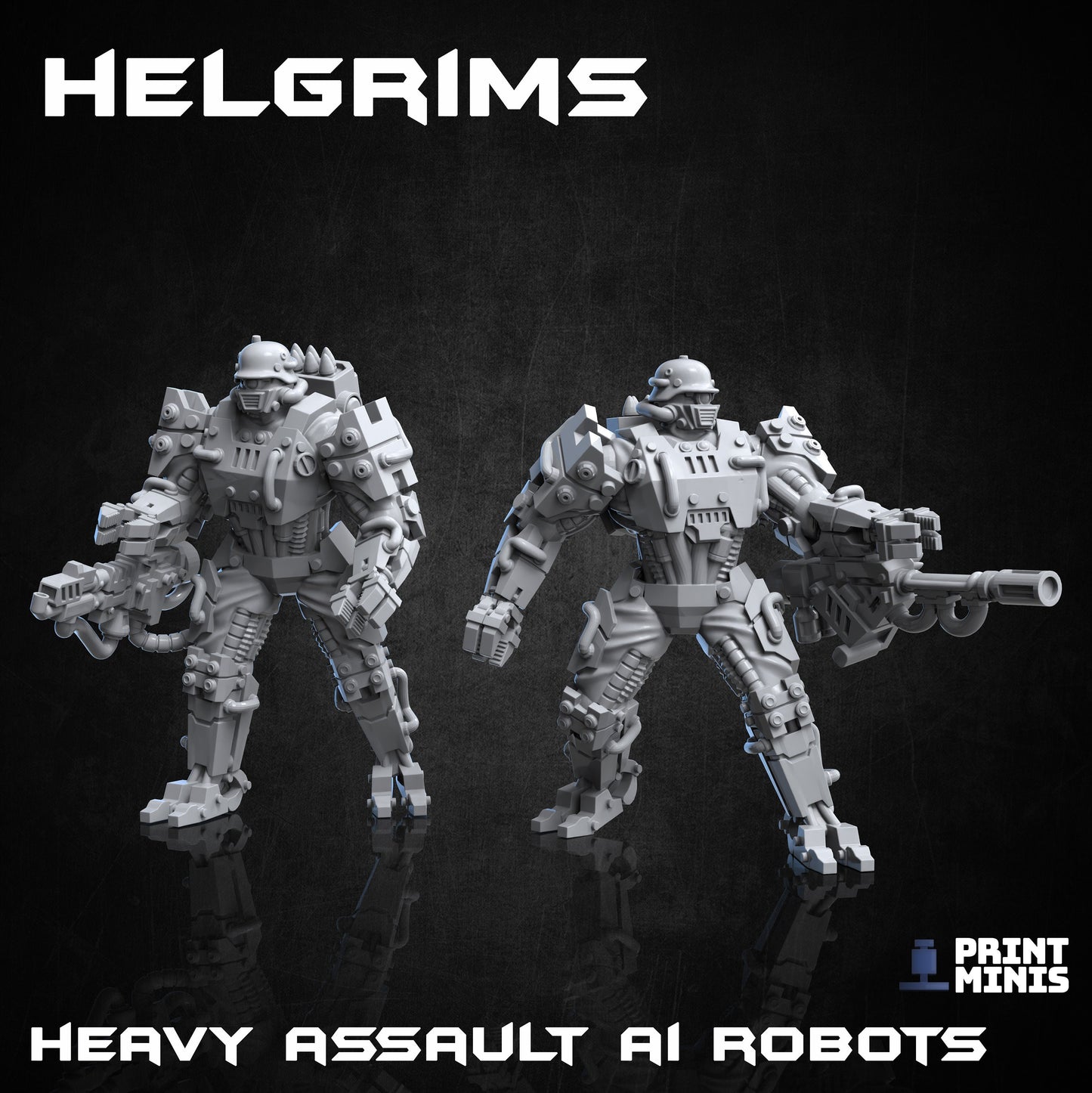 Helgrims - Assault Robots (3 Variants Available) - Print Minis