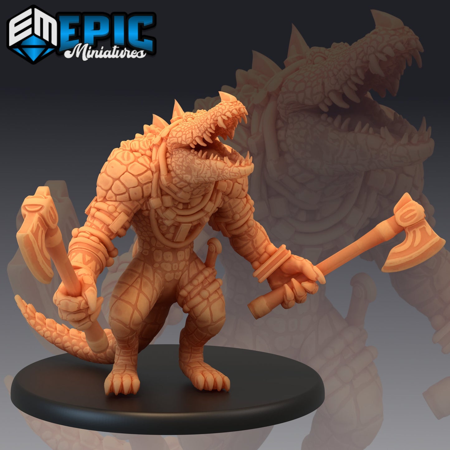Crocodile Warrior (3 Variants Available) - Epic Miniatures