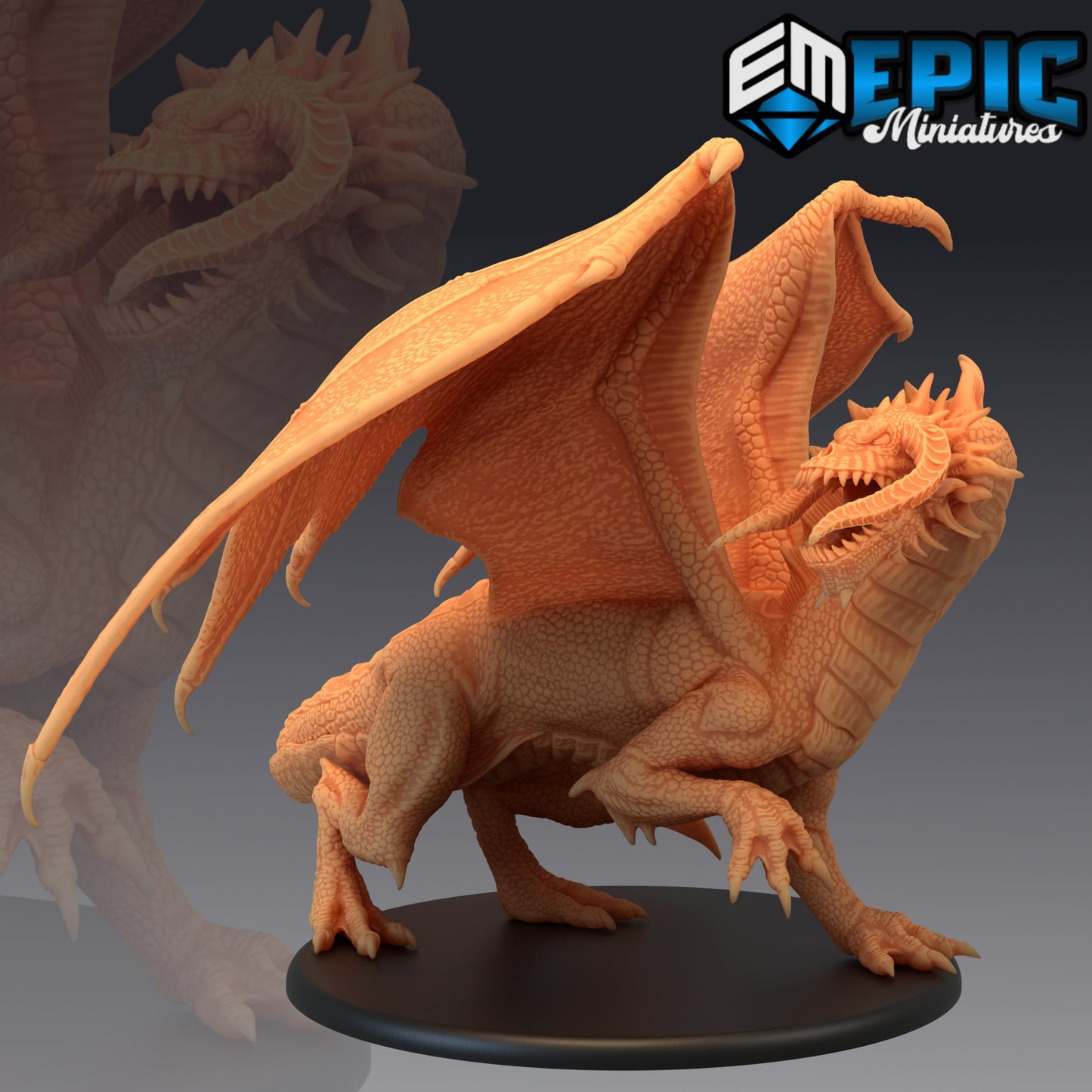 Black Dragon (3 Variants Available) - Epic Miniatures