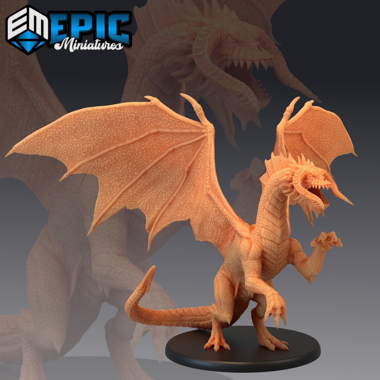 Black Dragon (3 Variants Available) - Epic Miniatures