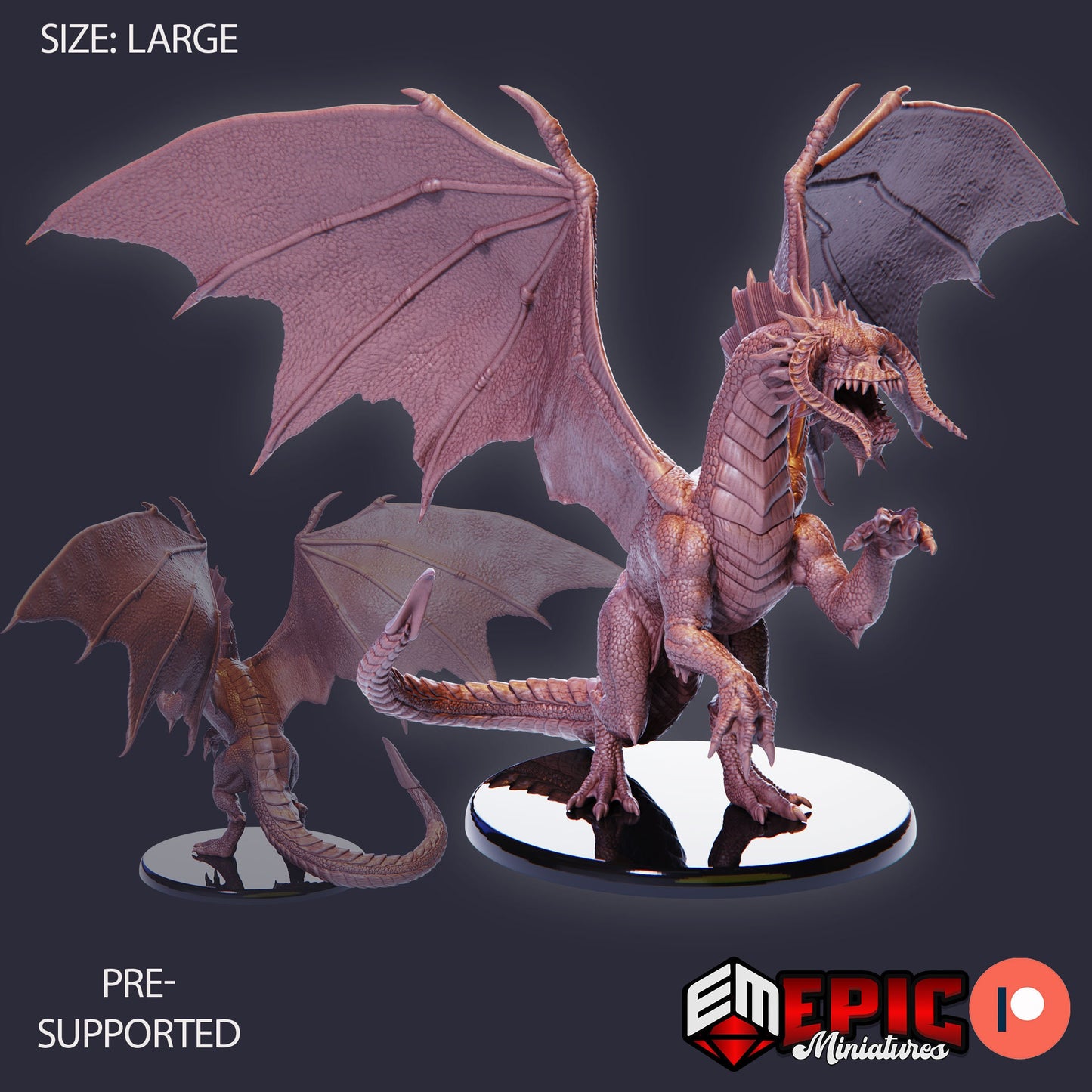 Black Dragon (3 Variants Available) - Epic Miniatures