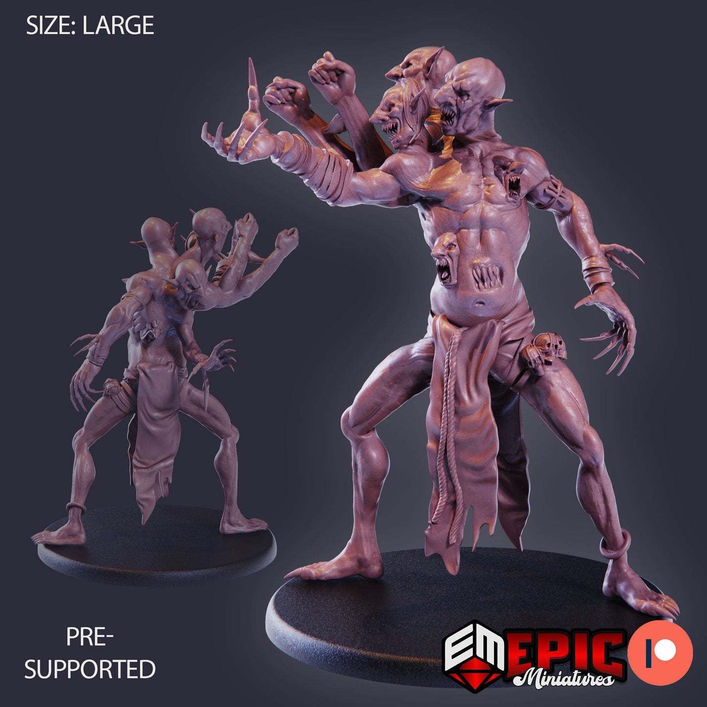 Dire Troll (3 Variants) - Epic Miniatures