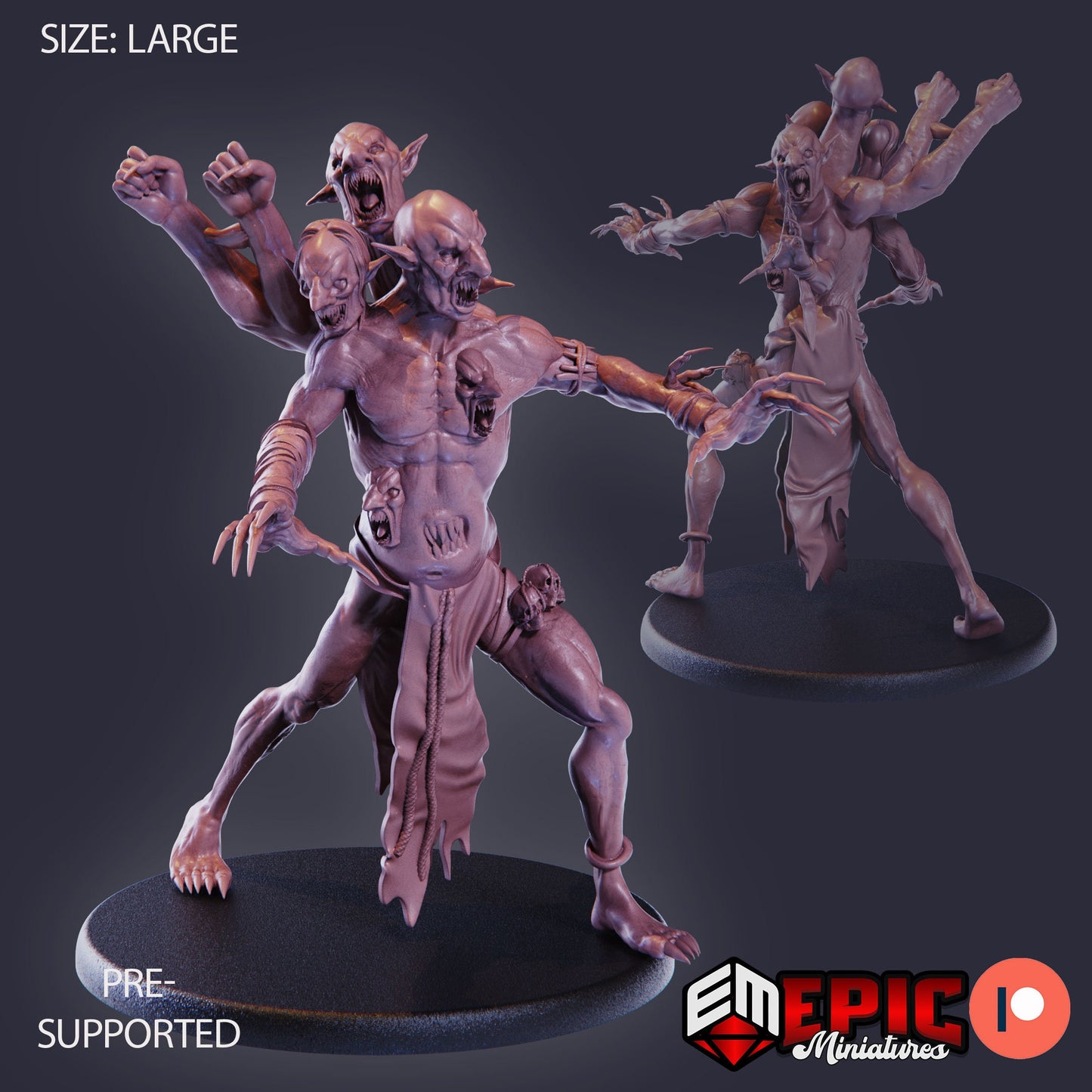 Dire Troll (3 Variants) - Epic Miniatures