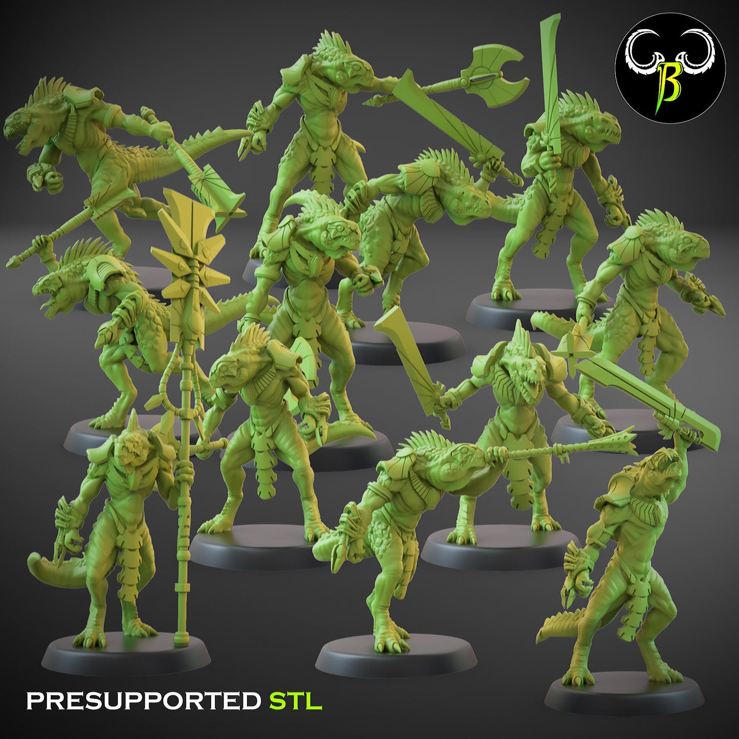 Stellar Warrior Sunlighter Set C (3 Variants Available) - Clay Beast Creations