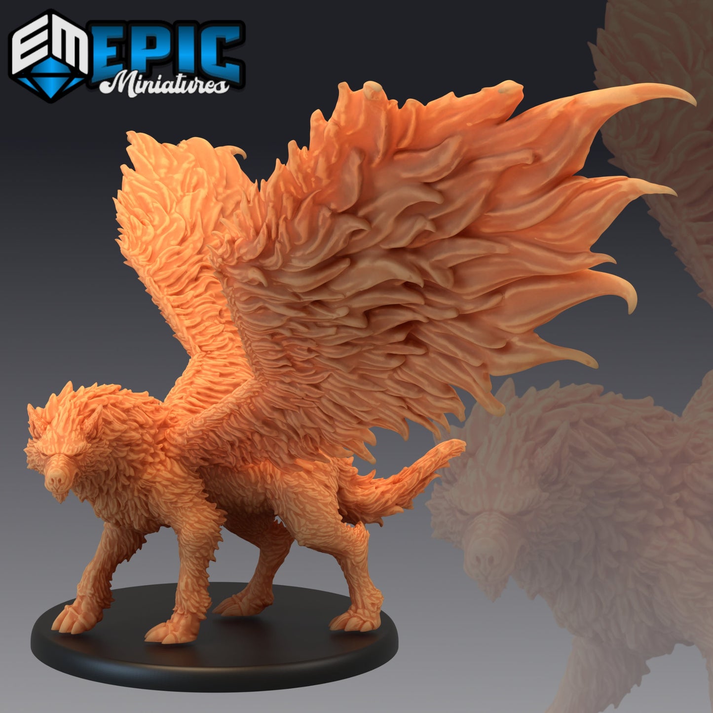 Flying Wolf (5 Variants) - Epic Miniatures