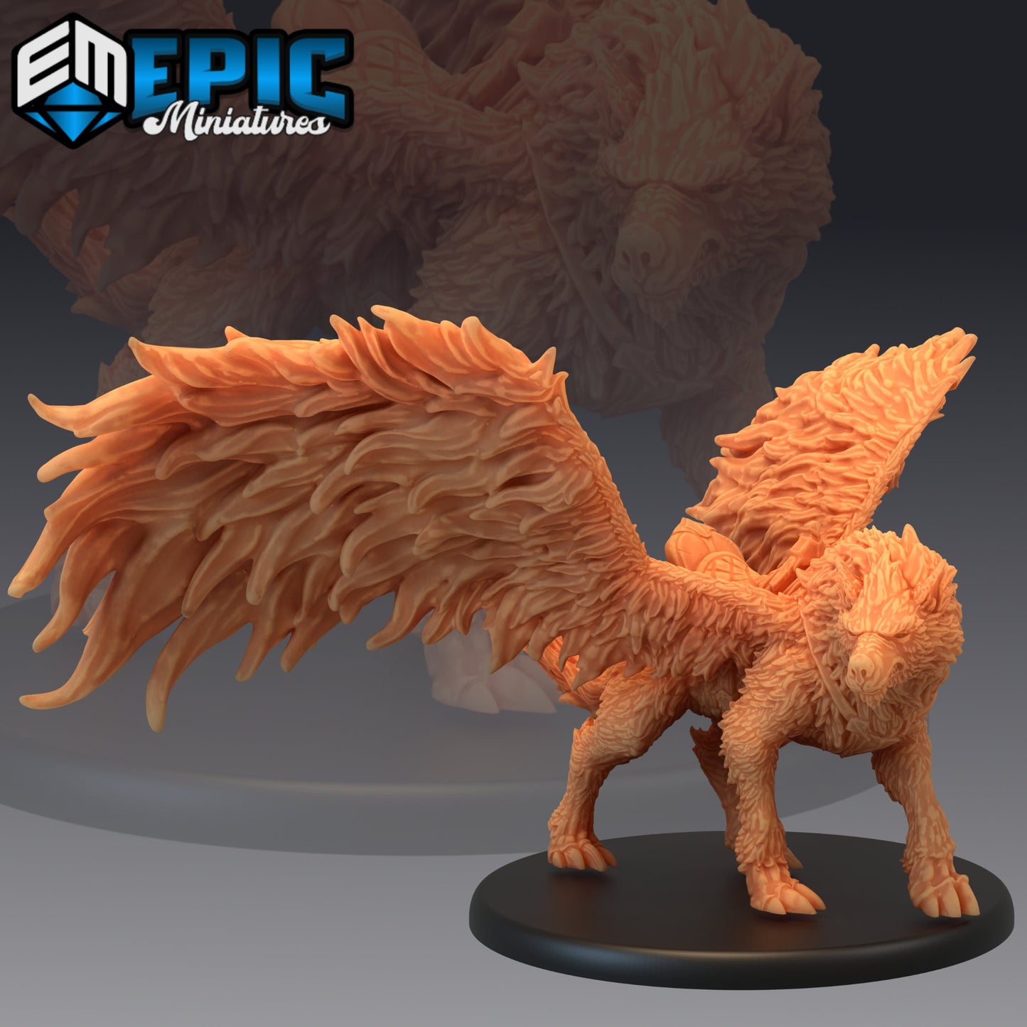 Flying Wolf (5 Variants) - Epic Miniatures