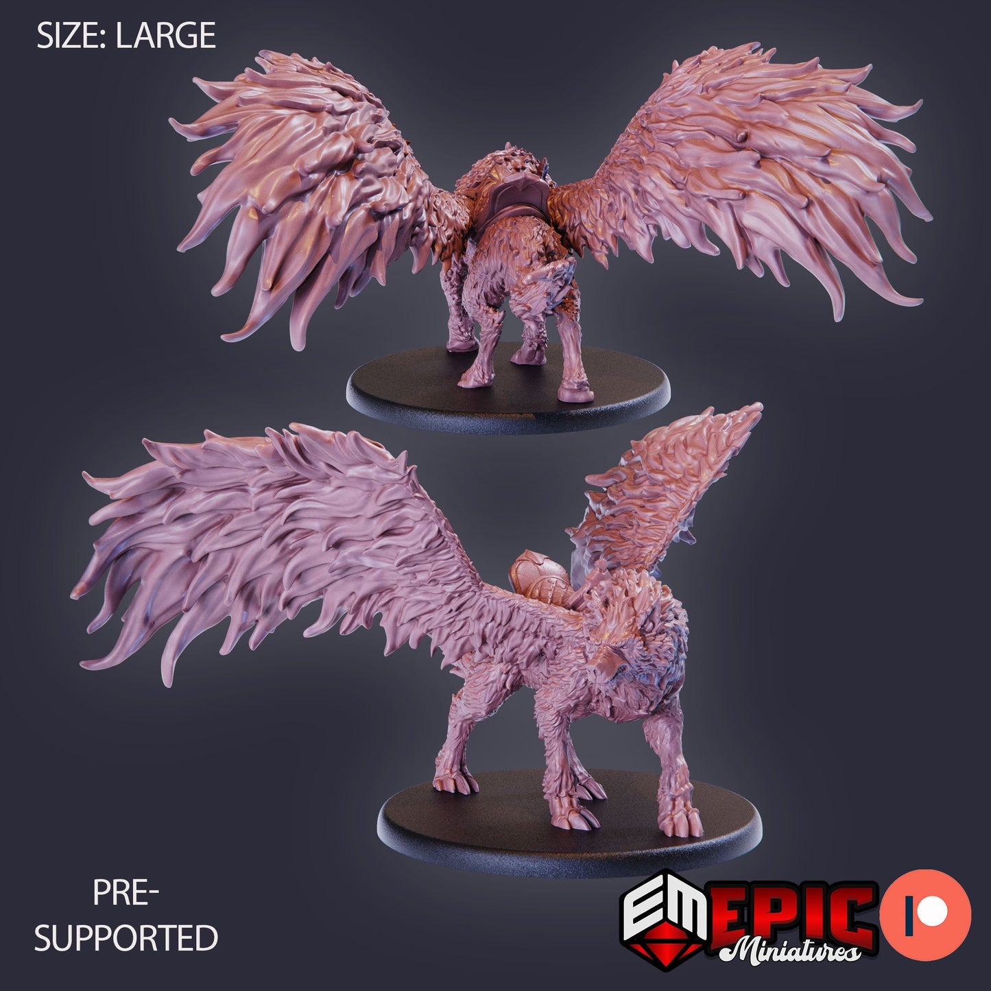 Flying Wolf (5 Variants) - Epic Miniatures