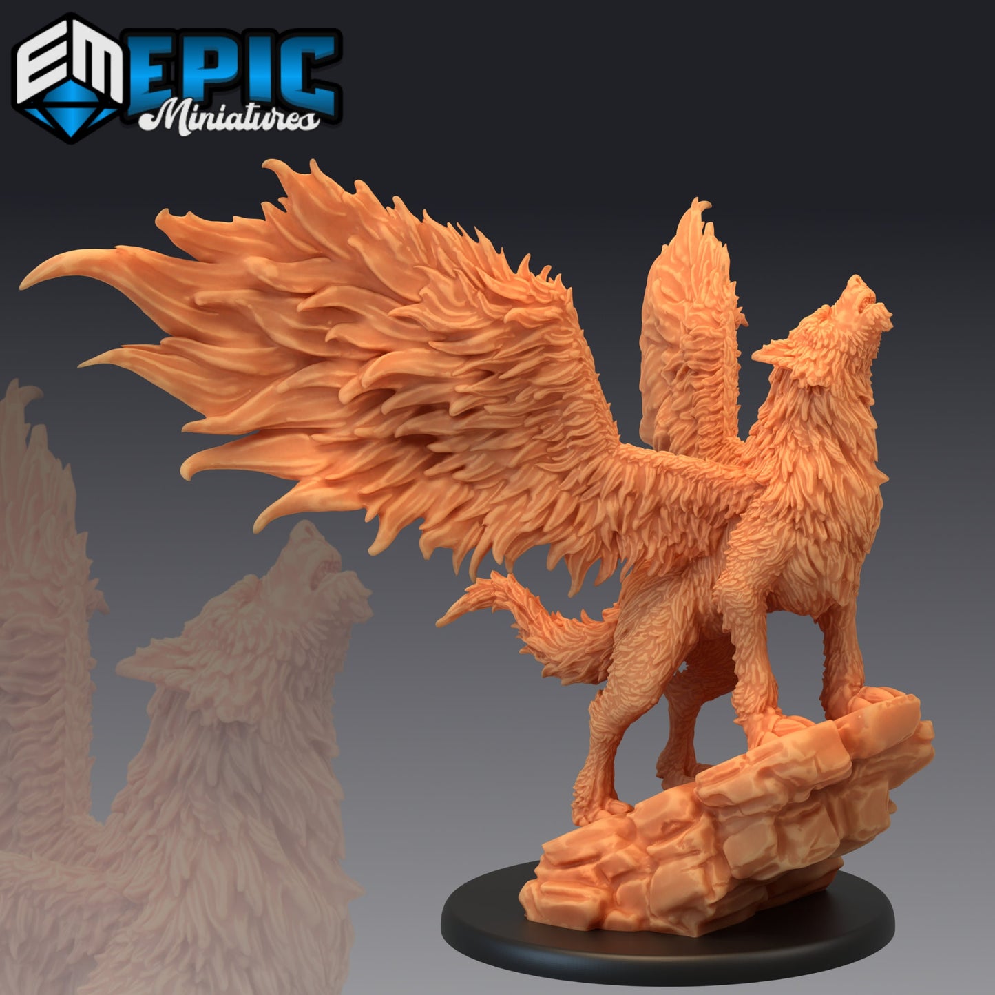 Flying Wolf (5 Variants) - Epic Miniatures