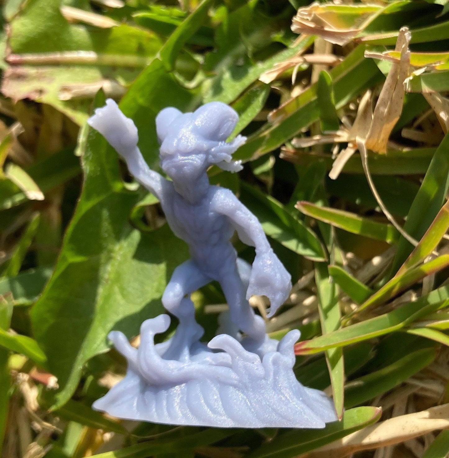 Grumpy Axolotl Warrior (3 Variants Available) - Epic Miniatures