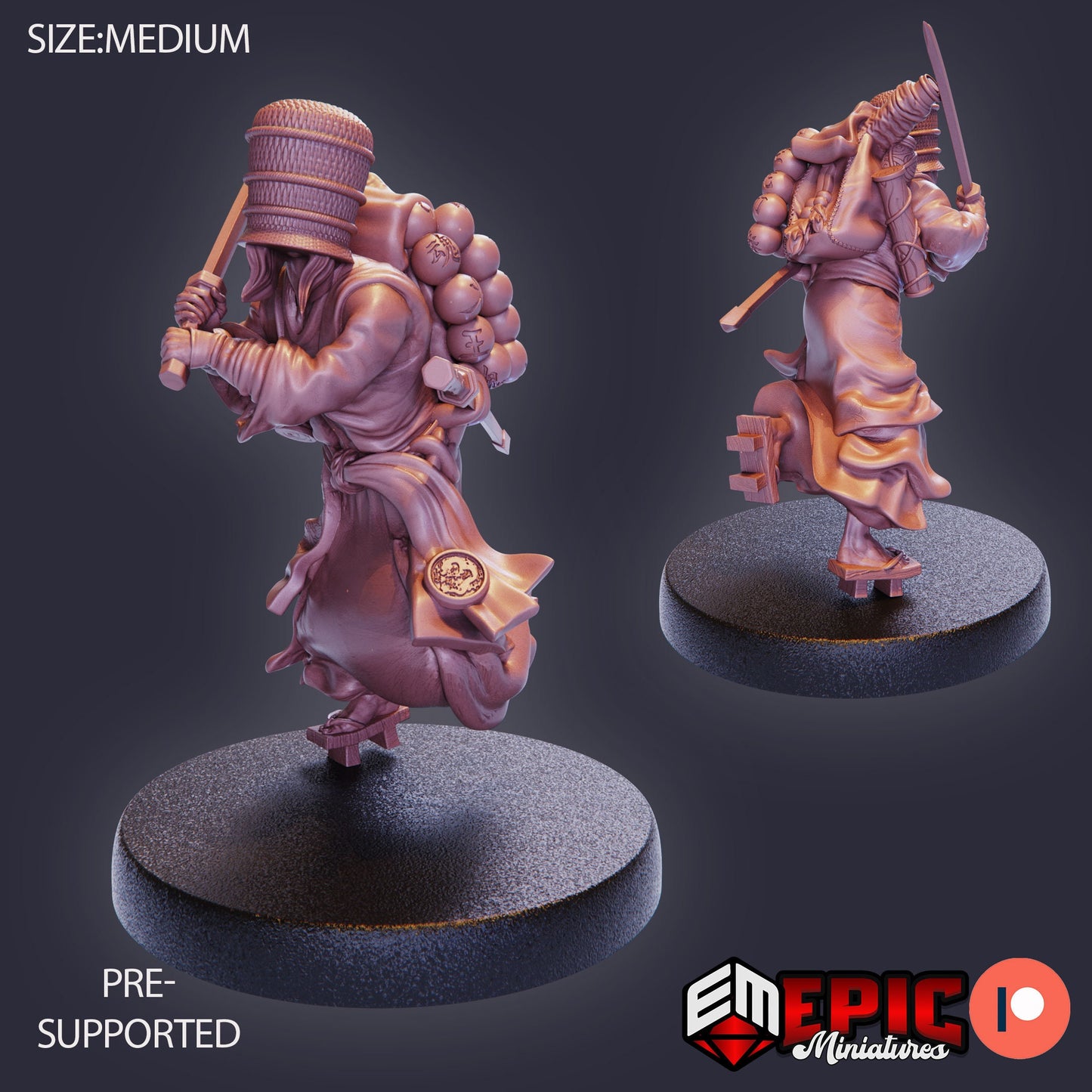 Basket Monk (3 Variants) - Epic Miniatures