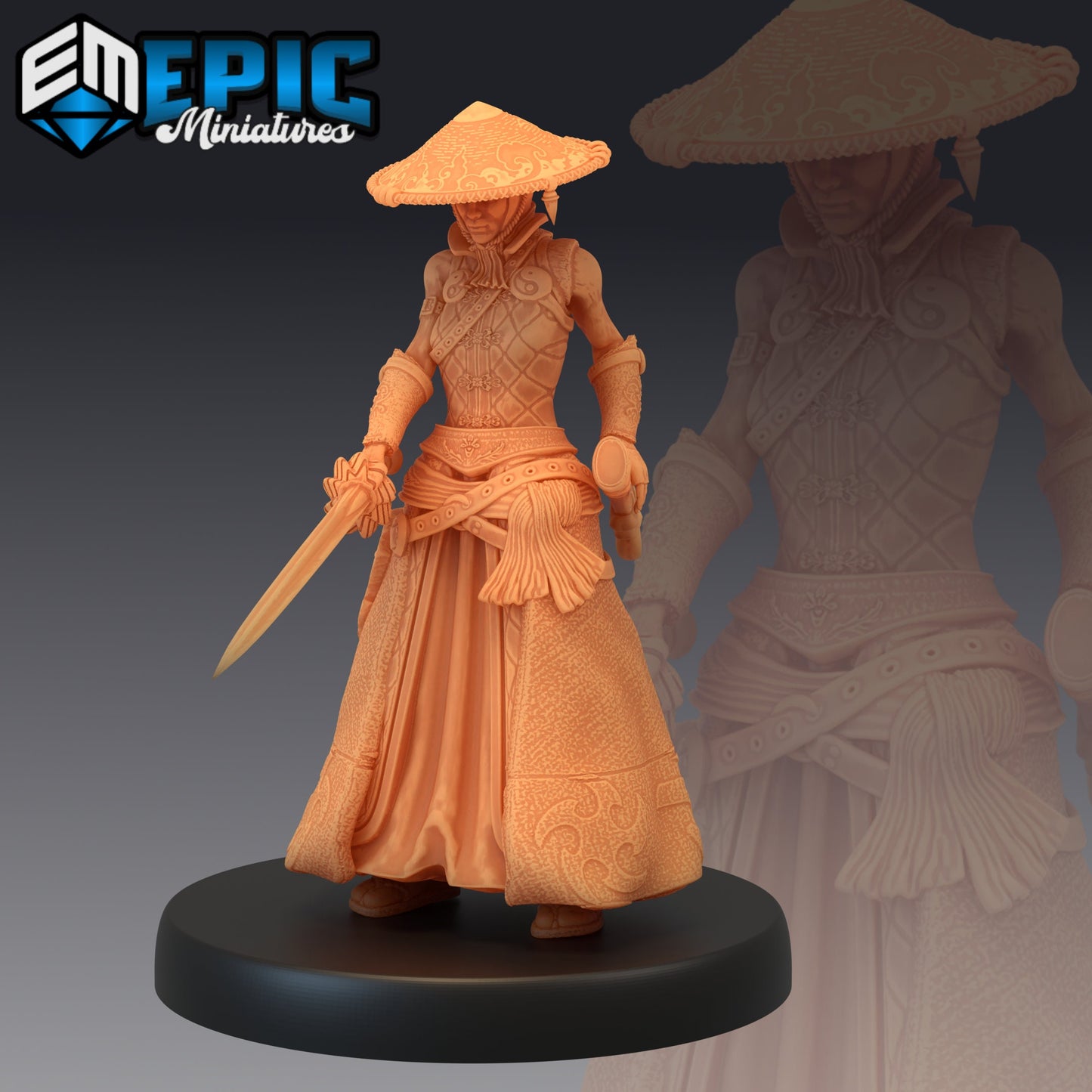Warrior Monk - Female (3 Variants) - Epic Miniatures