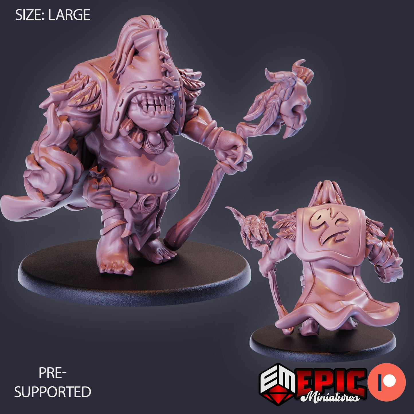 Ogre Warlock (3 Variants) - Epic Miniatures