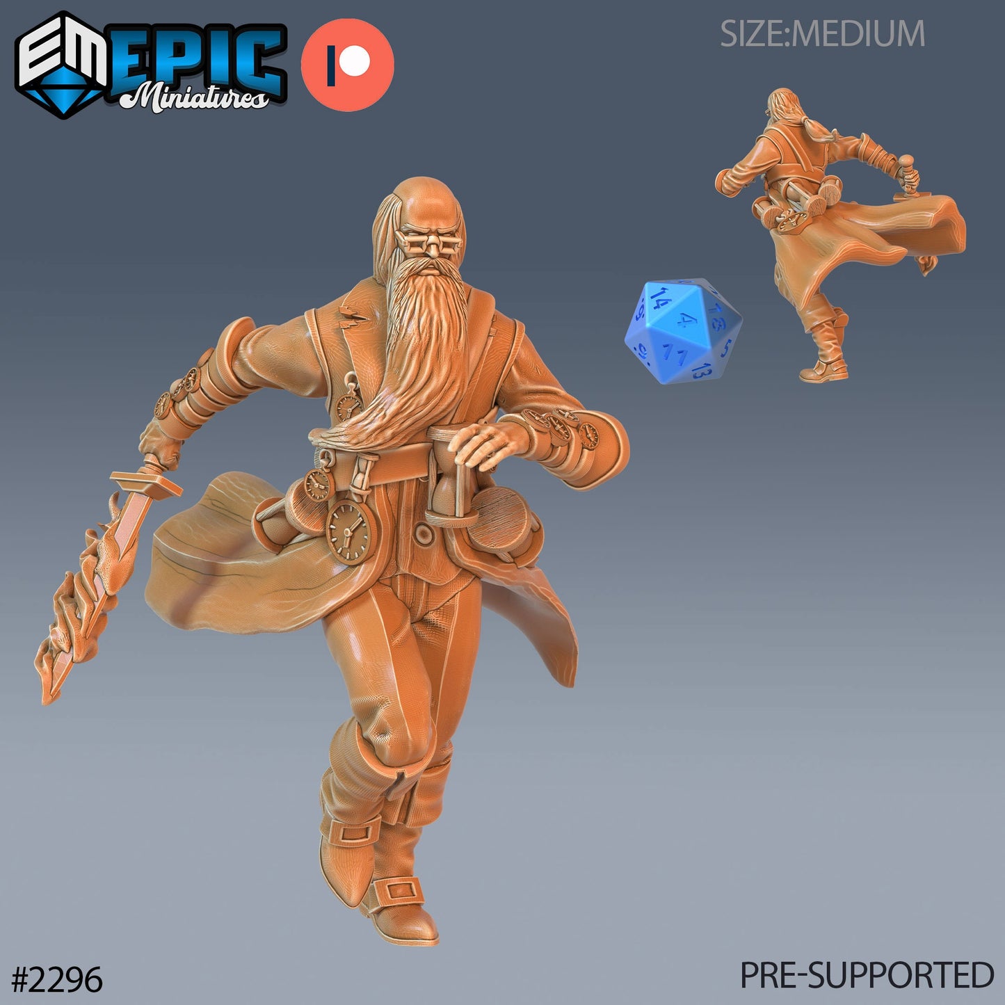 Time Wizard (3 Variants Available) - Epic Miniatures