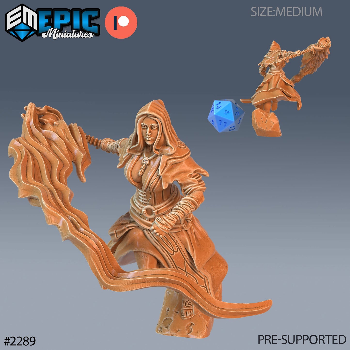 Arcane Sorceress (3 Variants Available) - Epic Miniatures