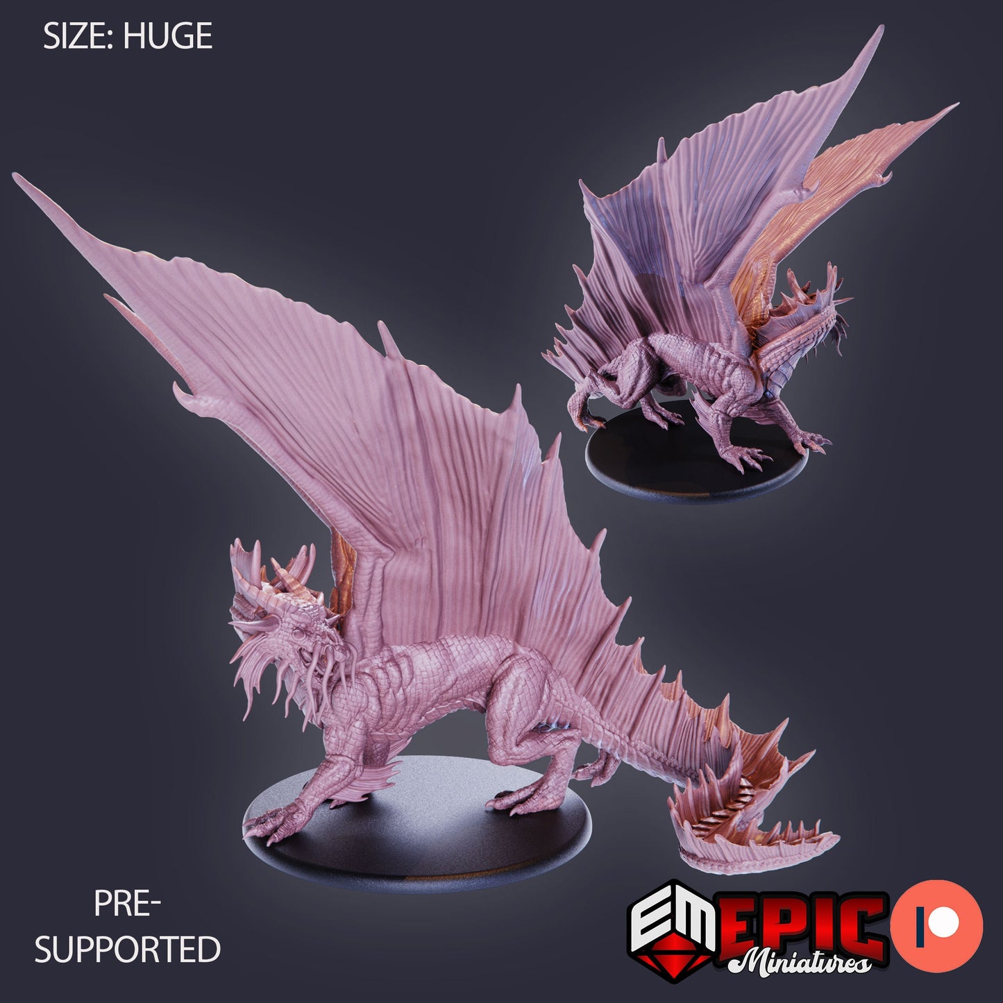 Gold Dragon (3 Variants Available) - Epic Miniatures