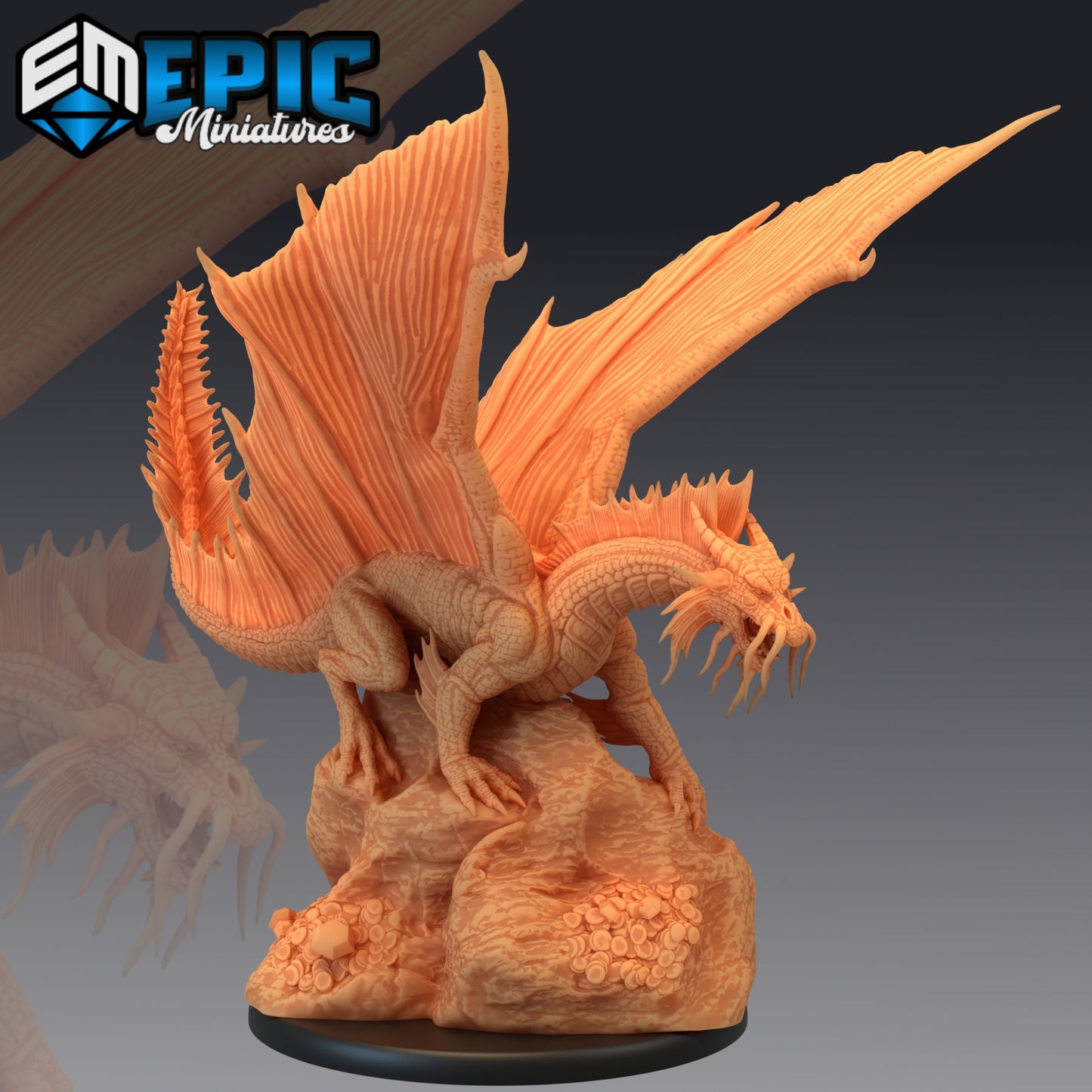 Gold Dragon (3 Variants Available) - Epic Miniatures