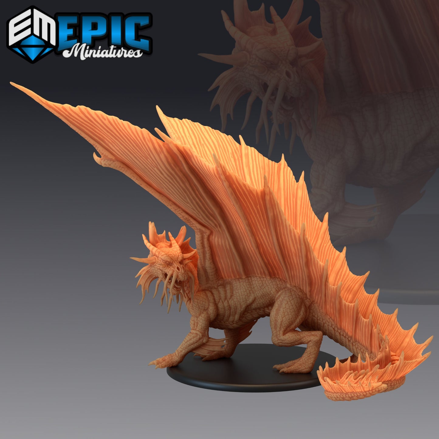 Gold Dragon (3 Variants Available) - Epic Miniatures