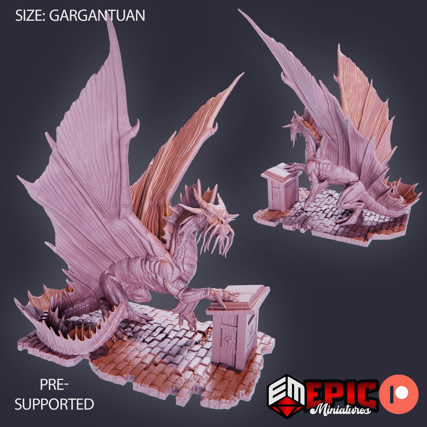 Gold Dragon (3 Variants Available) - Epic Miniatures